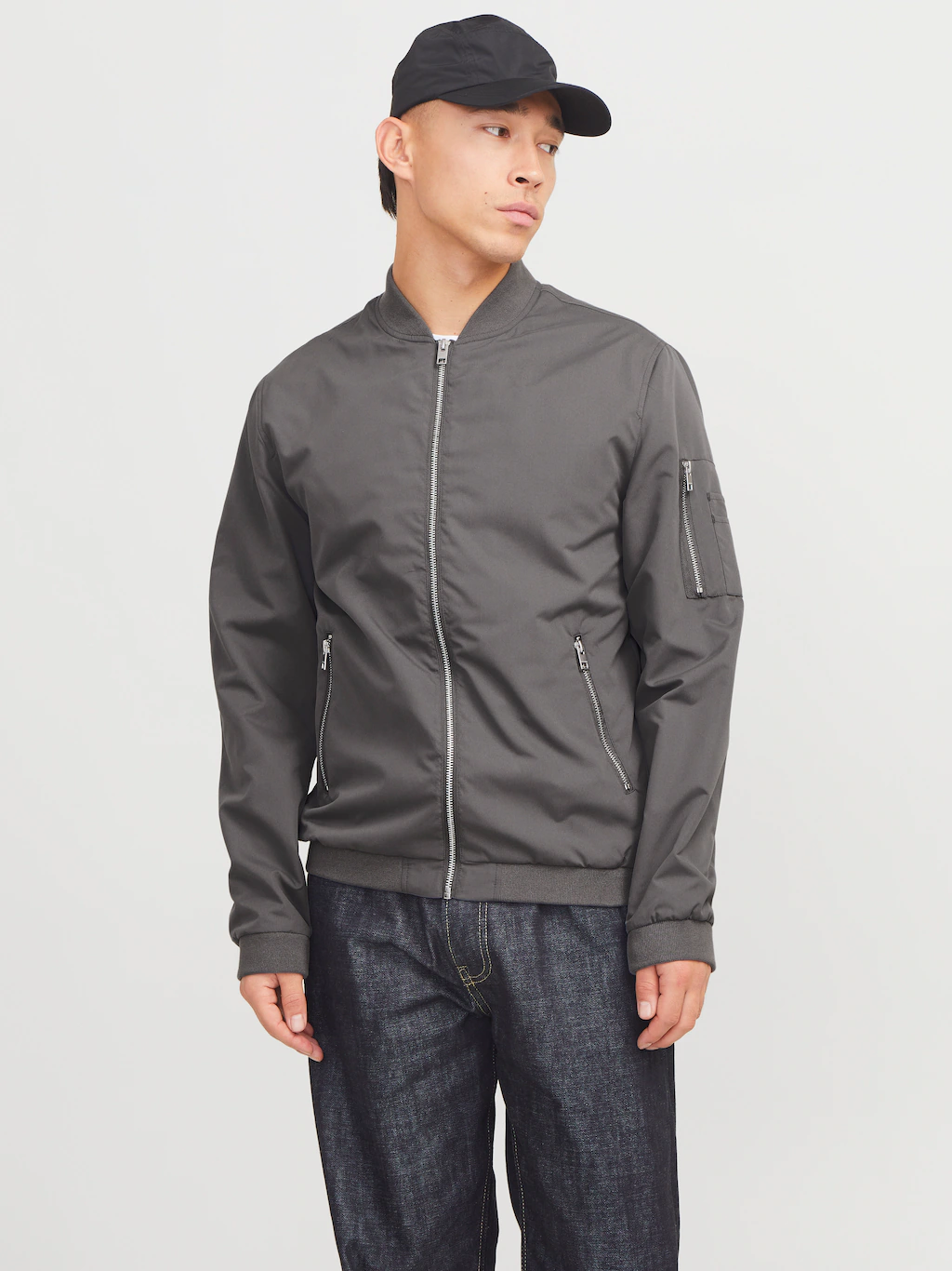 Jack & Jones Blouson "JJERUSH mit Stehkragen und Reißverschlusstaschen", oh günstig online kaufen