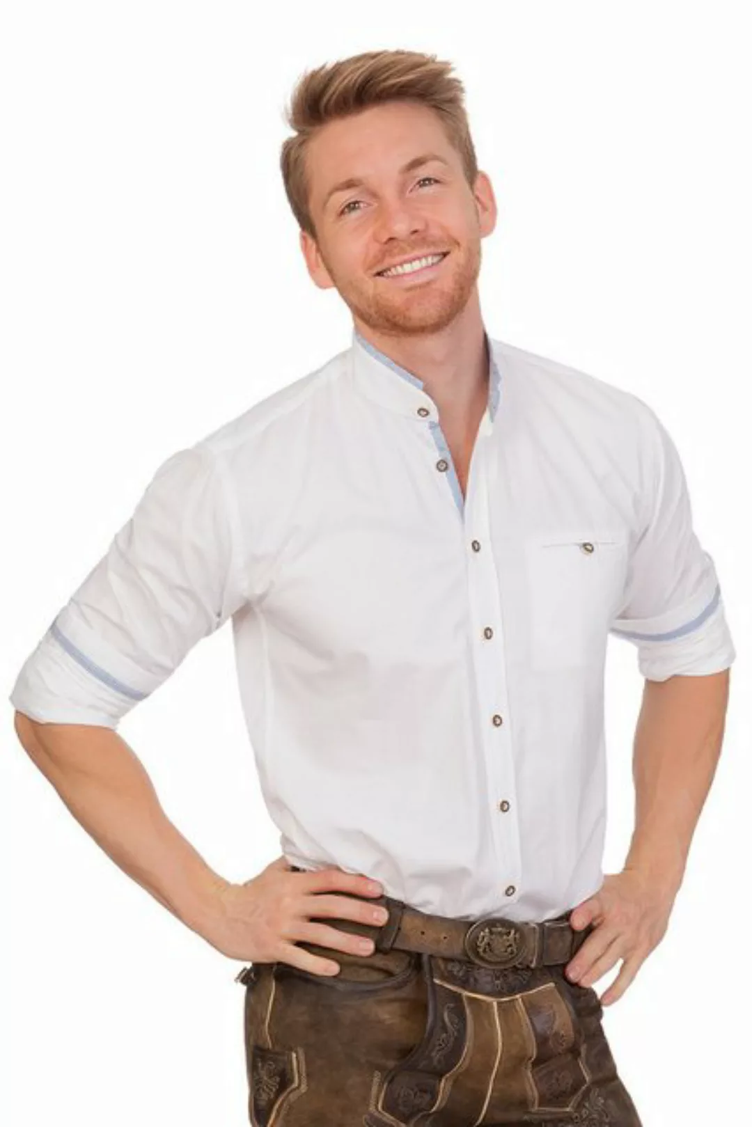 Hatico Trachtenhemd Trachtenhemd - ANDERL - weiß günstig online kaufen