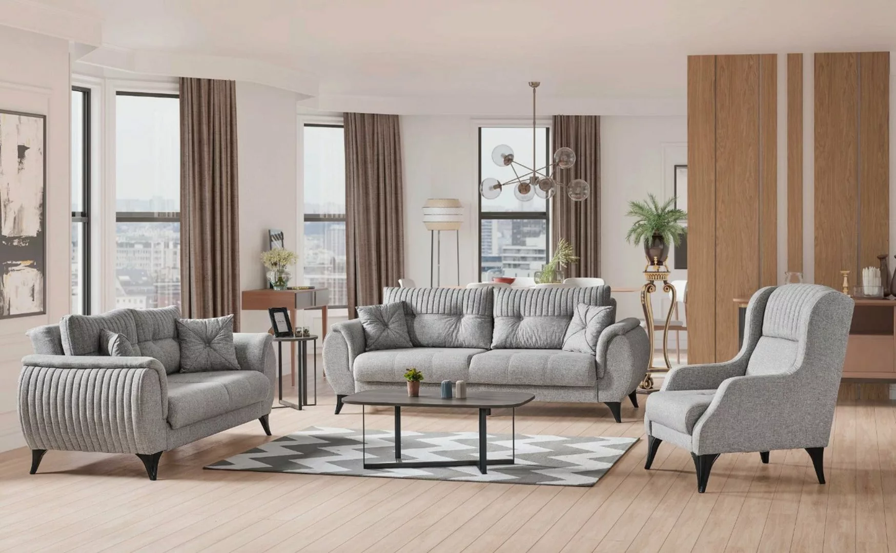 BENEDO MÖBEL Polstergarnitur Panama Sofa Set günstig online kaufen