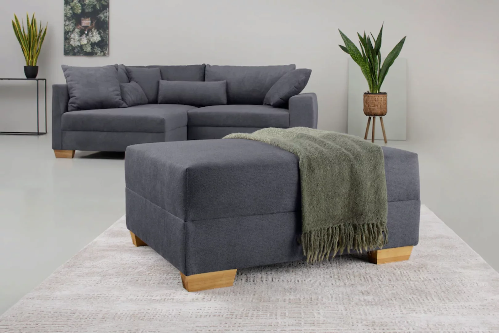 Home affaire Hocker "DuraSpring", Mit DuraSpring-Taschenfederkern, bis 140 günstig online kaufen