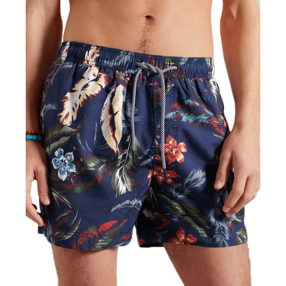 Superdry Super 5s Badehose 2XL Indo Leaf Navy günstig online kaufen