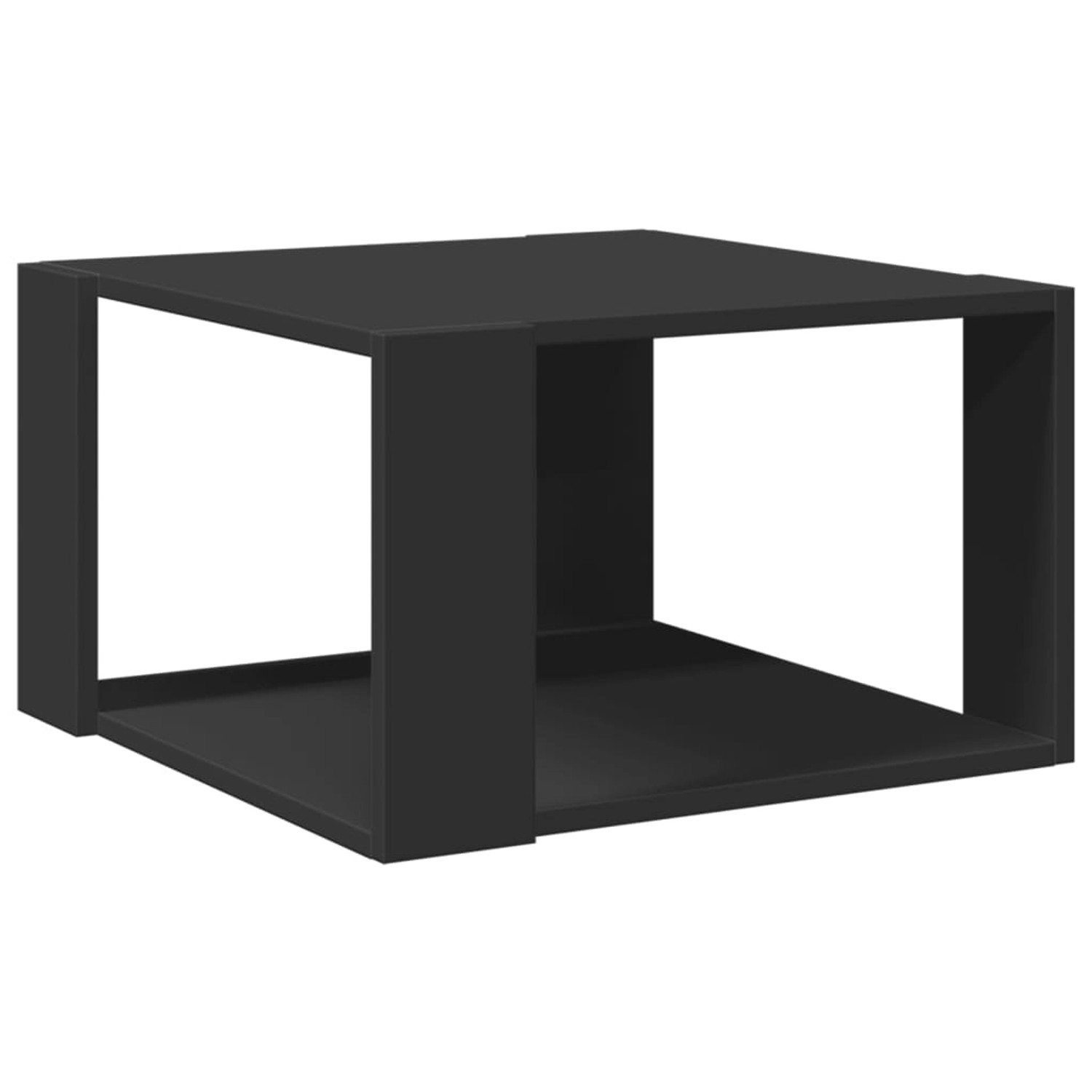 vidaXL Couchtisch Schwarz 51,5x51,5x30 cm Holzwerkstoff günstig online kaufen