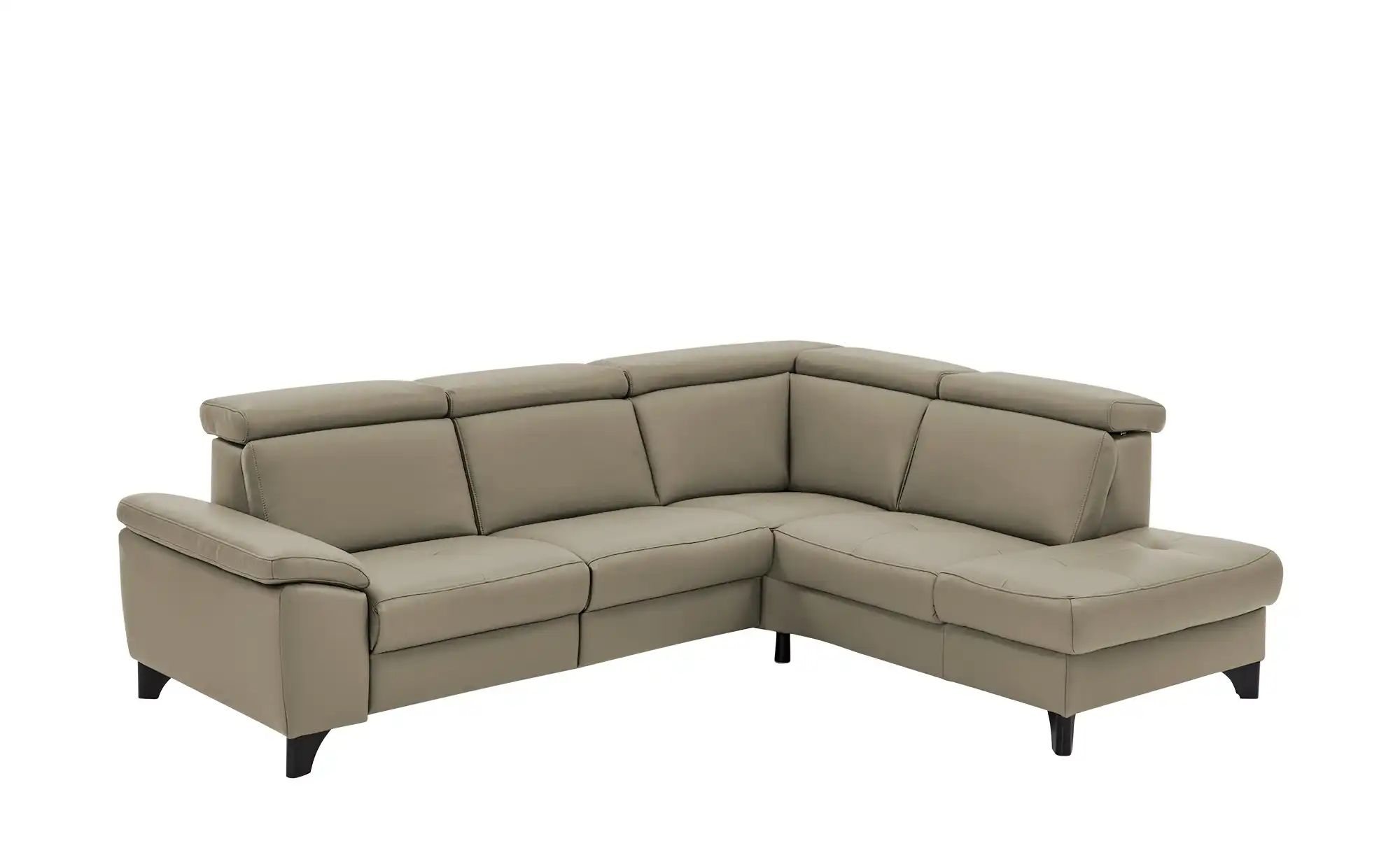 meinSofa Ecksofa Echtleder Linda ¦ beige ¦ Maße (cm): B: 261 H: 80 T: 209.0 günstig online kaufen