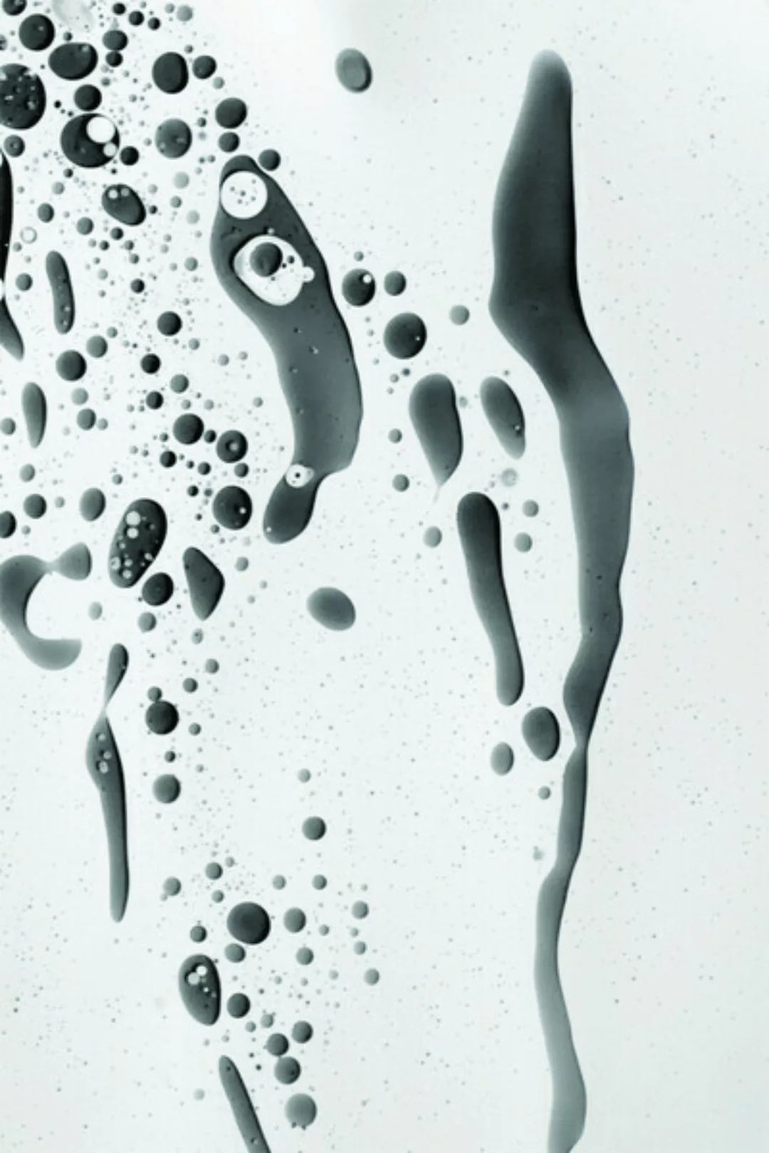 Poster / Leinwandbild - Abstract Color Confetti - Grey Black günstig online kaufen