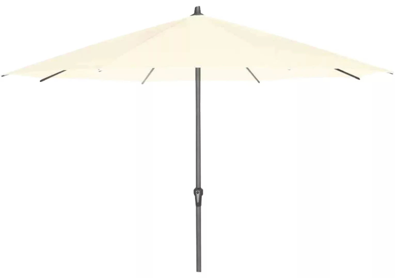 Siena Garden Marktschirm Ø 350 cm Taupe mit Kurbelmechanik günstig online kaufen