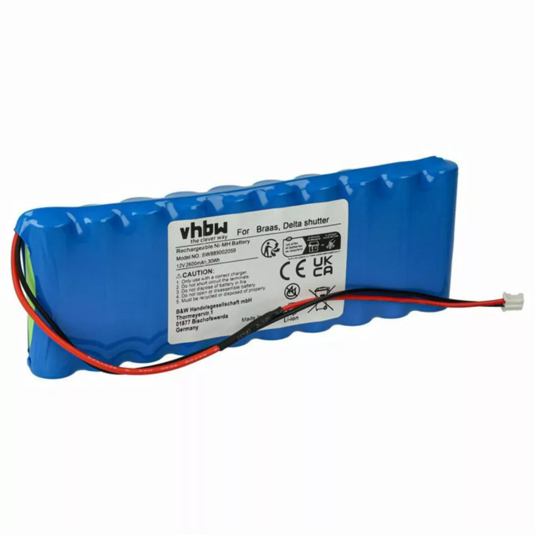 vhbw passend für Braas Rollladen- & Torantrieb (2600 mAh, 12 V, NiMH) Akku günstig online kaufen