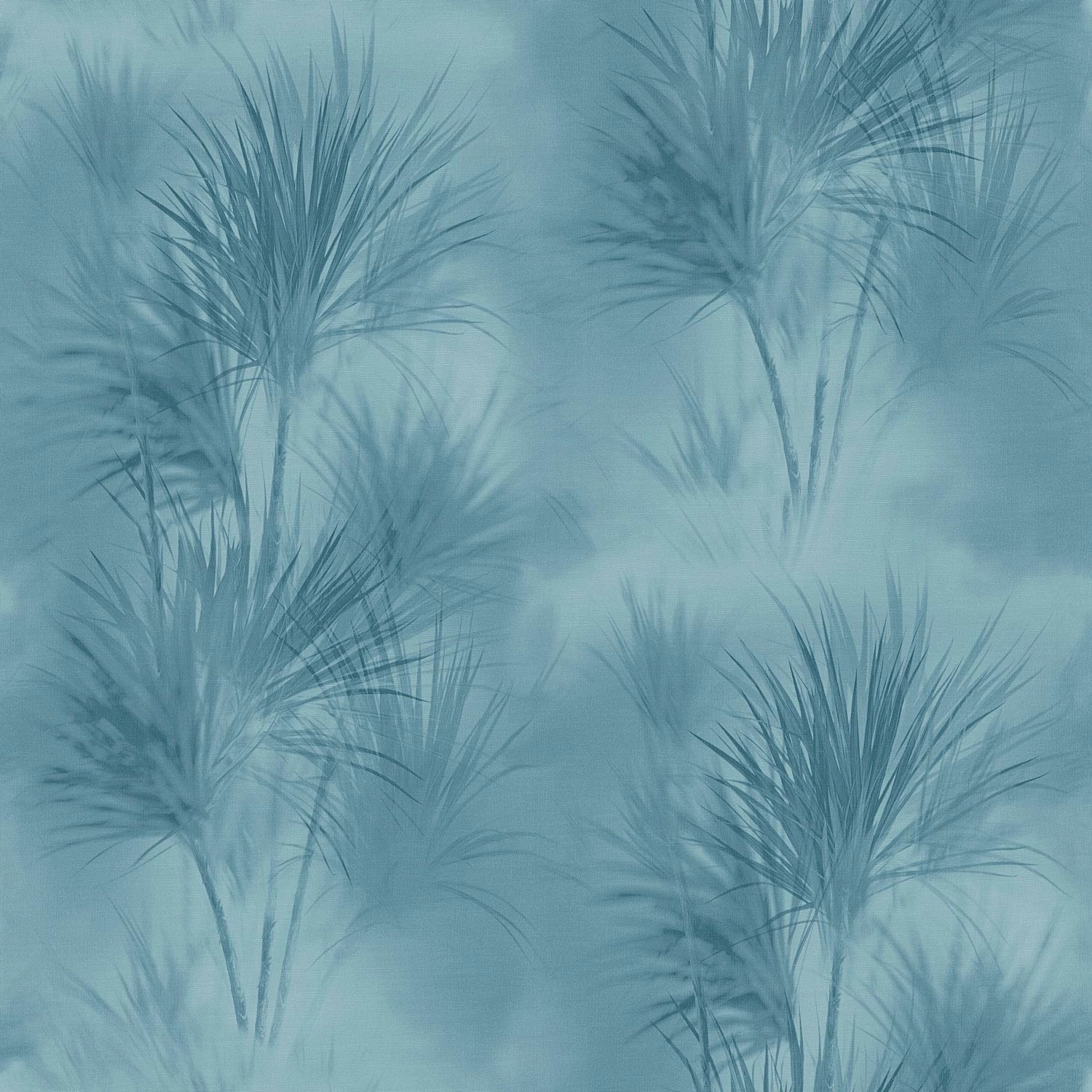 PROFHOME 372754-GU Natur Tapete Palmen Matt Blau 0,53 m x 10,05 m 5,33 m2 B günstig online kaufen