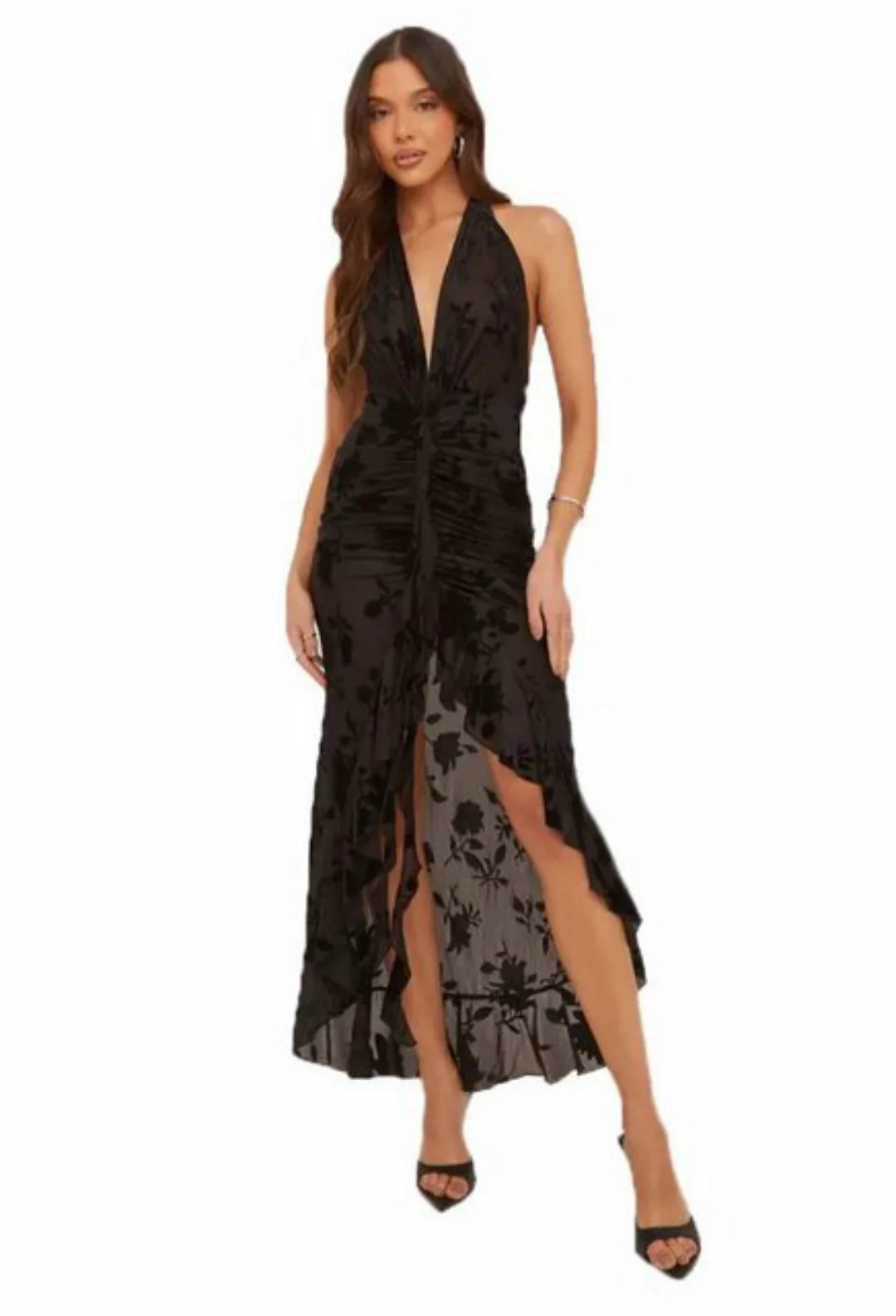 SEGUEN Sommerkleid Sommer Hollow Out Tie Neck Kleid (Mode Temperament wicke günstig online kaufen