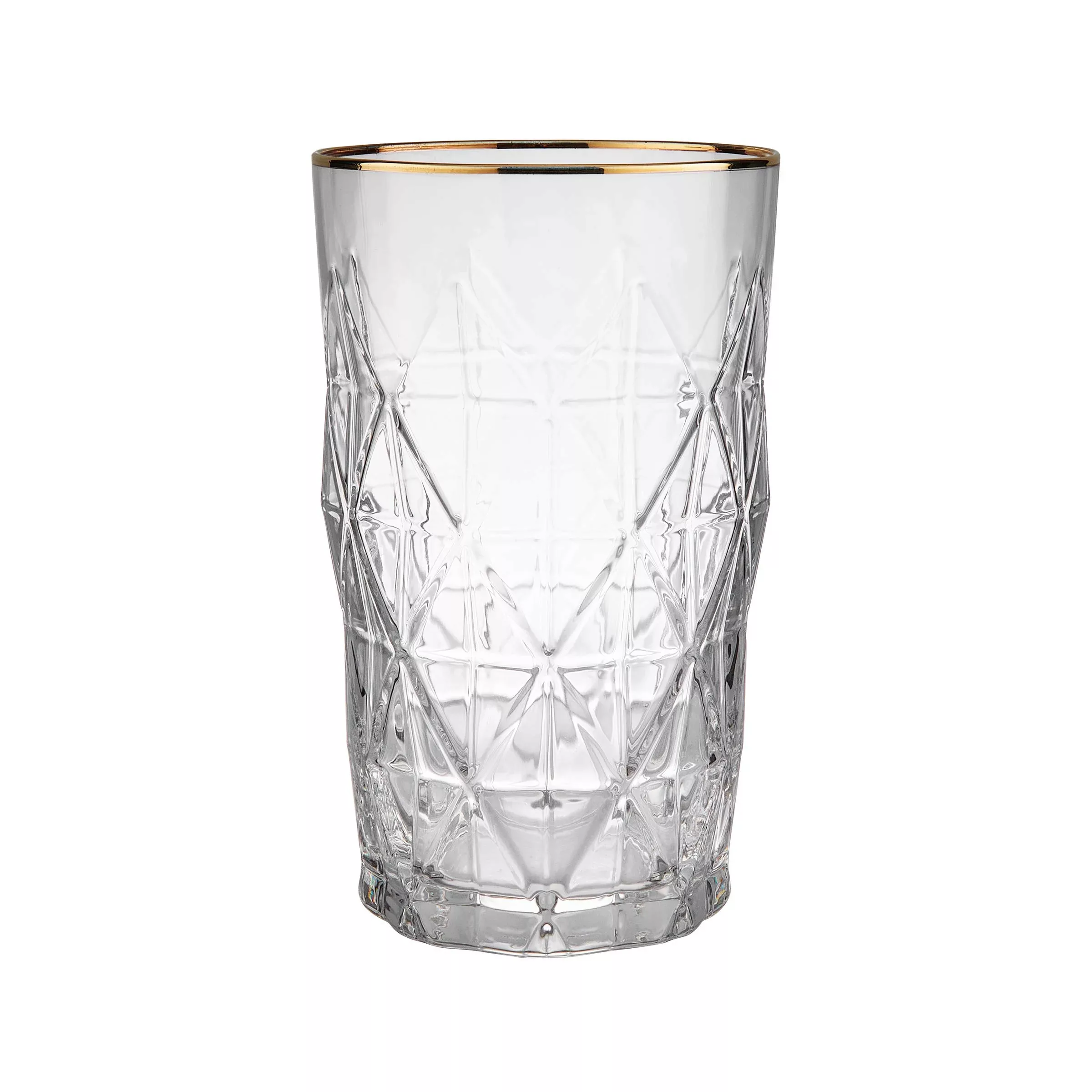 UPSCALE Longdrinkglas mit Goldrand 460ml günstig online kaufen