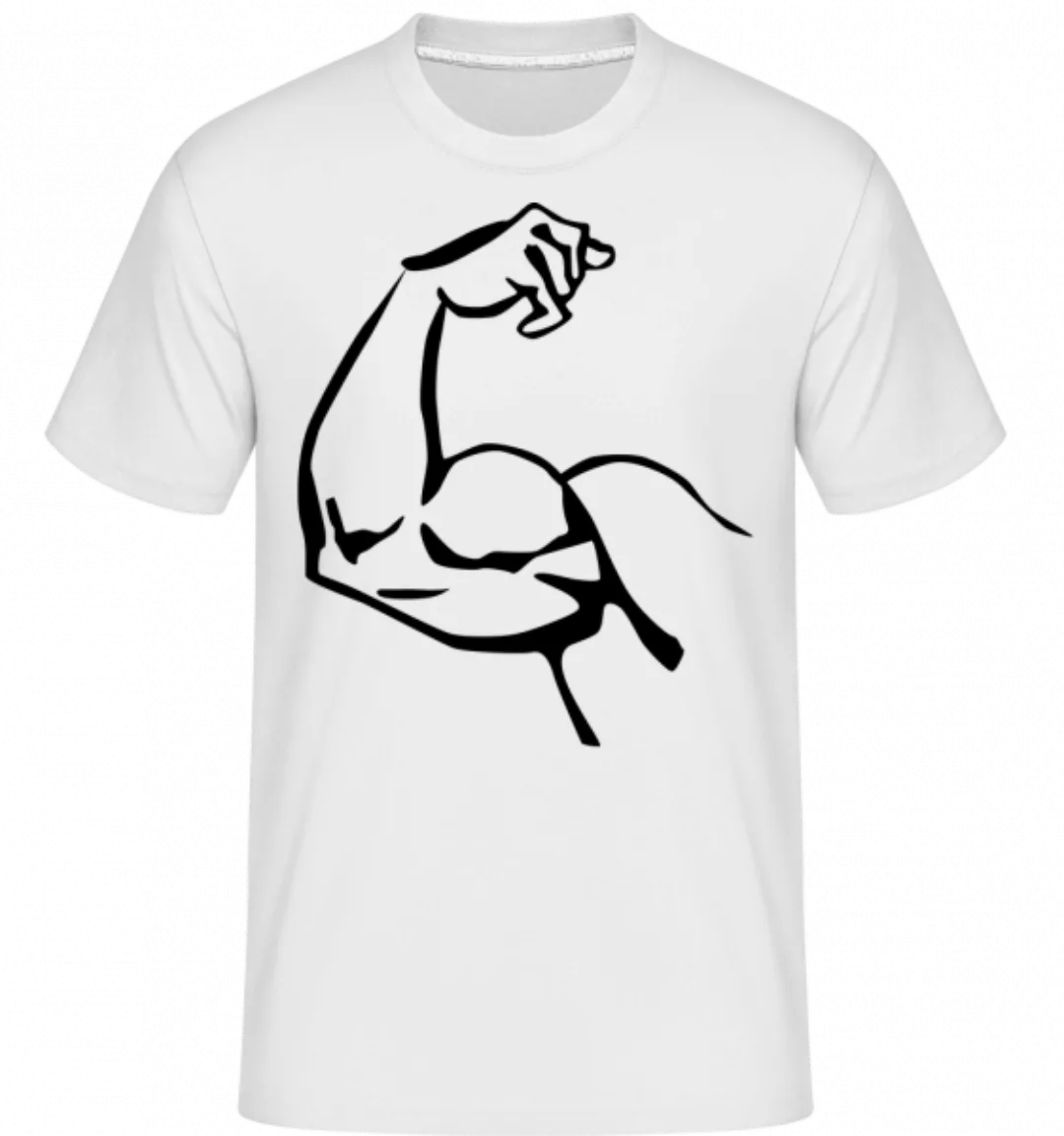 Muscles - Schwarz/Weiß · Shirtinator Männer T-Shirt günstig online kaufen