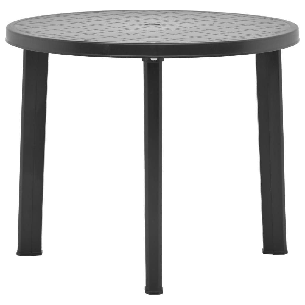 Gartentisch Anthrazit 89 Cm Kunststoff günstig online kaufen