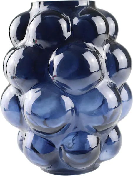 AM Design Dekovase »Vase aus blauem Glas«, mit verspieltem Punktedesign günstig online kaufen