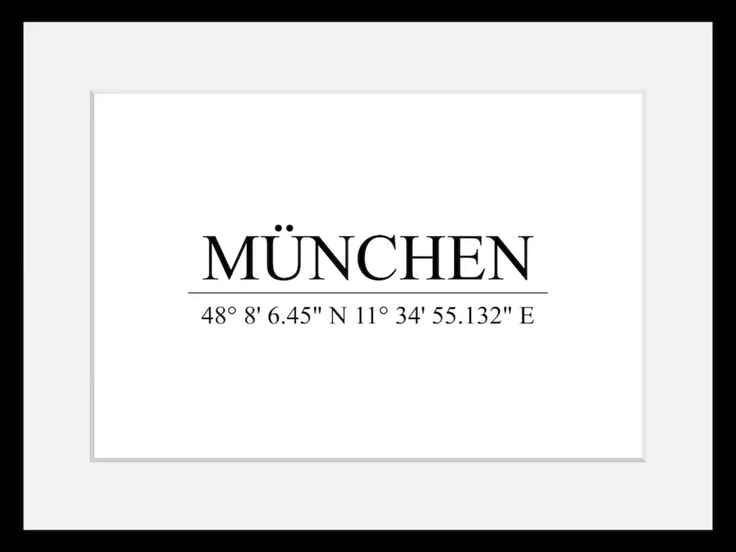 queence Bild »MÜNCHEN«, Städte-Stadt-Deutschland-Schwarz-Weiß-Gebäude-Münch günstig online kaufen