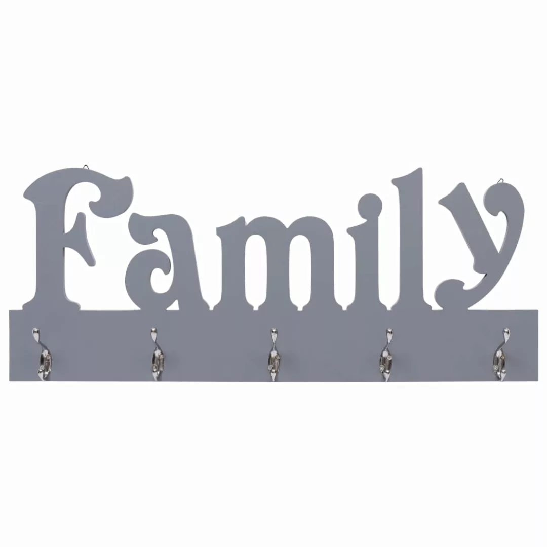 Wandgarderobe Family Grau 74 X 29,5 Cm günstig online kaufen