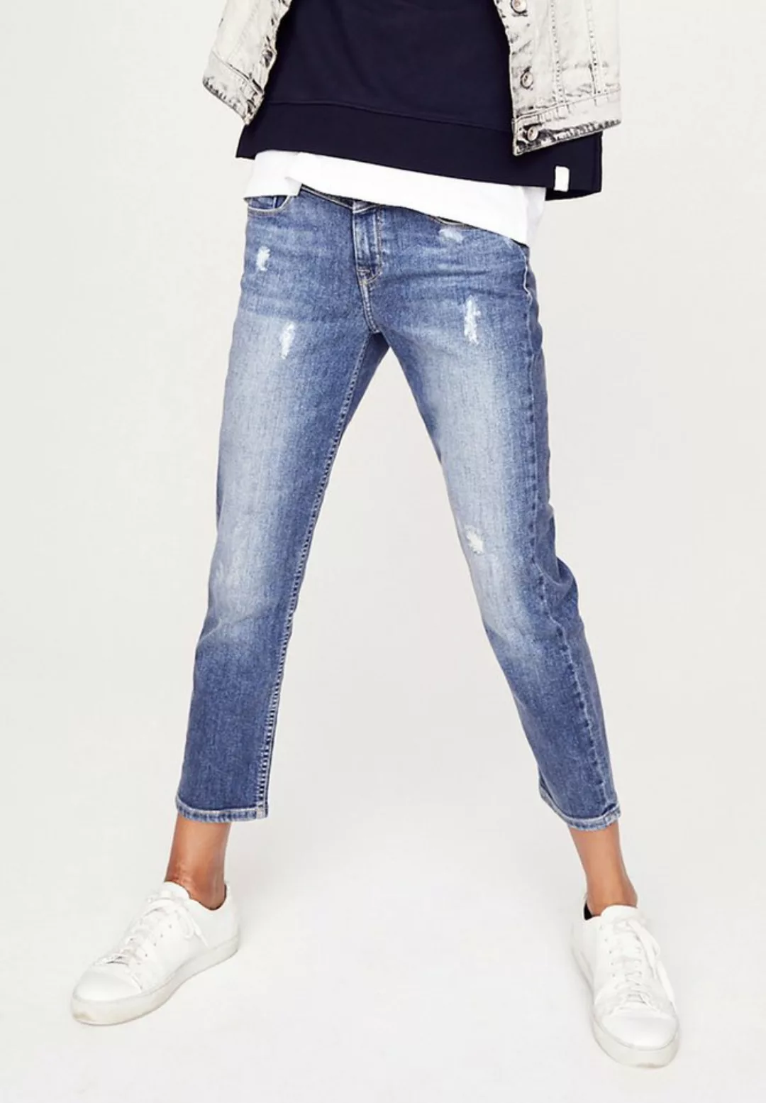 FIVE FELLAS Boyfriend-Jeans "EMILIE", nachhaltig, Italien, Stretch günstig online kaufen