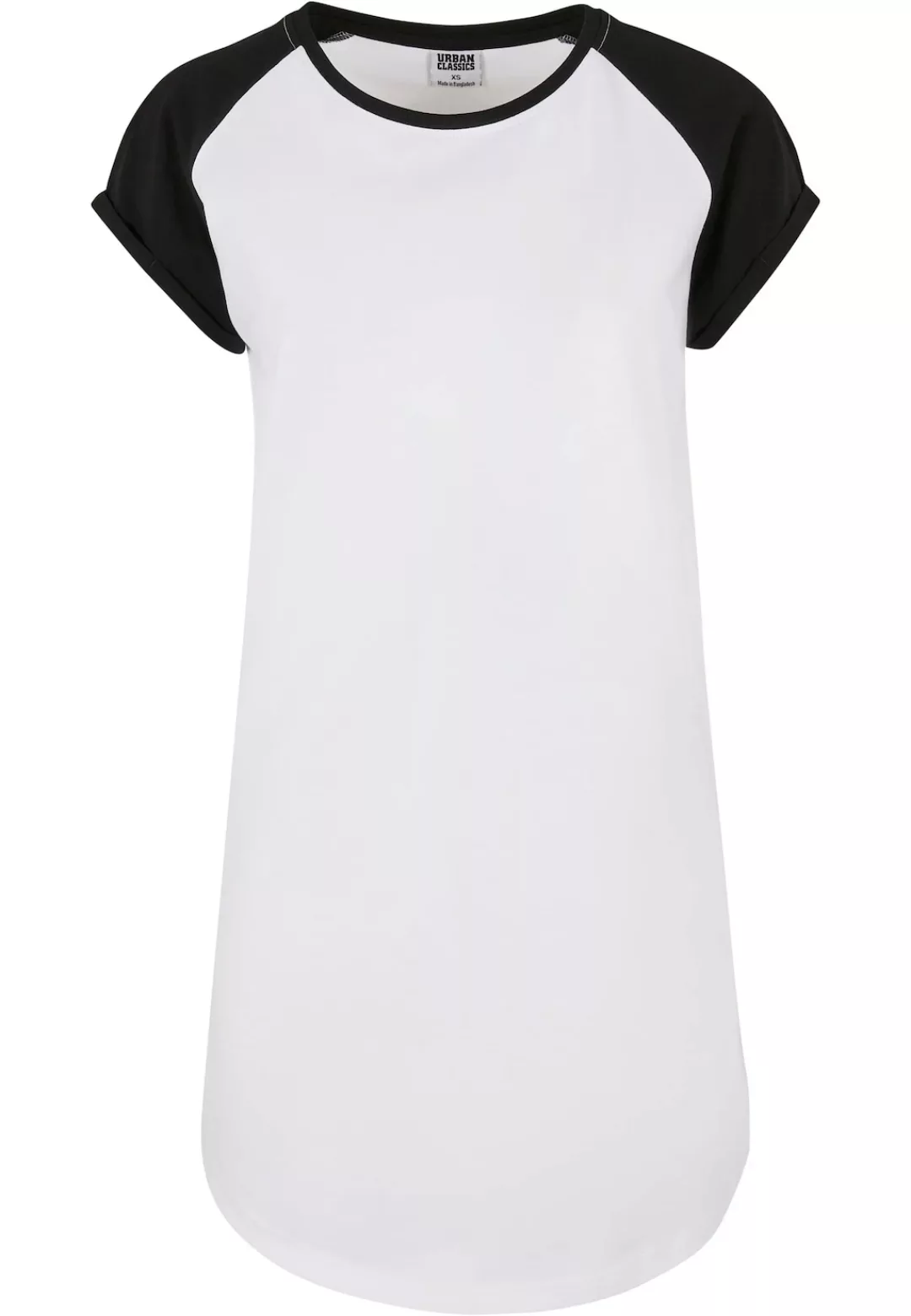 URBAN CLASSICS Shirtkleid "Urban Classics Damen Ladies Contrast Raglan Tee günstig online kaufen