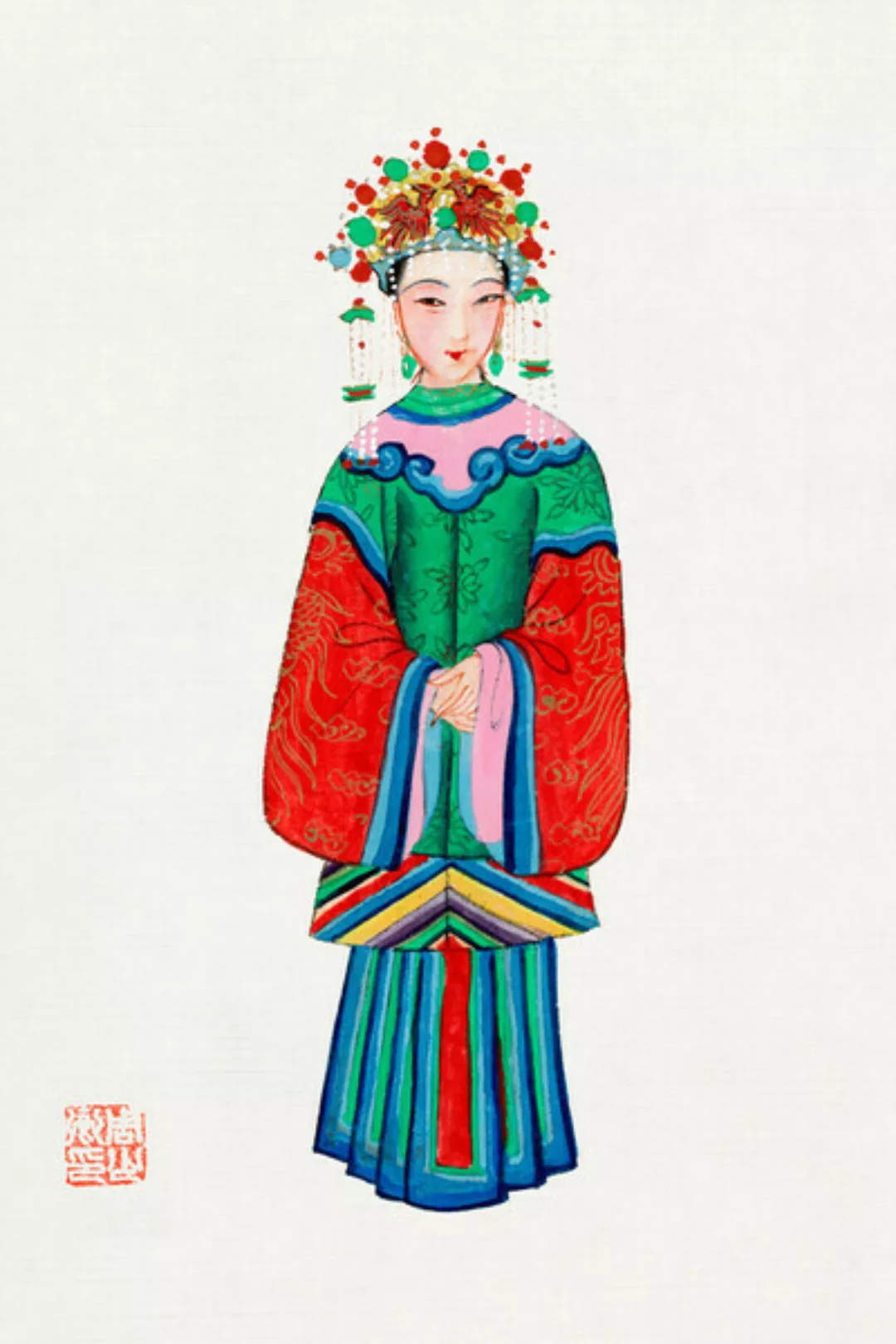 Poster / Leinwandbild - Chinesische Prinzessin günstig online kaufen