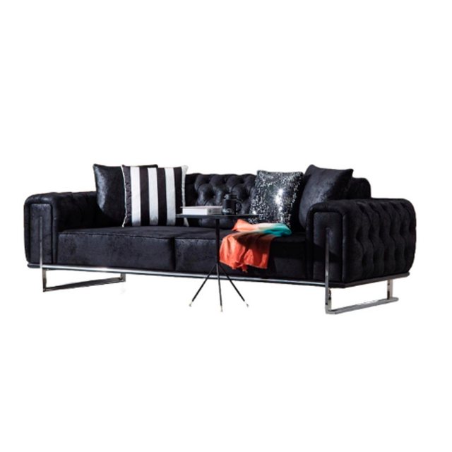 Xlmoebel 3-Sitzer Dreisitzer Sofa Chesterfield Wohnzimmer Polstermöbel Couc günstig online kaufen