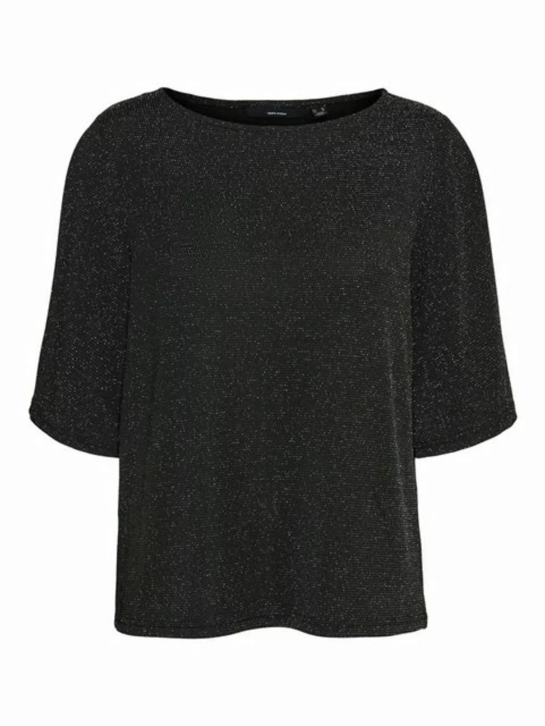 Vero Moda Rundhalsshirt VMKANVA 2/4 GLITTER TOP JRS mit Glitzereffekt günstig online kaufen