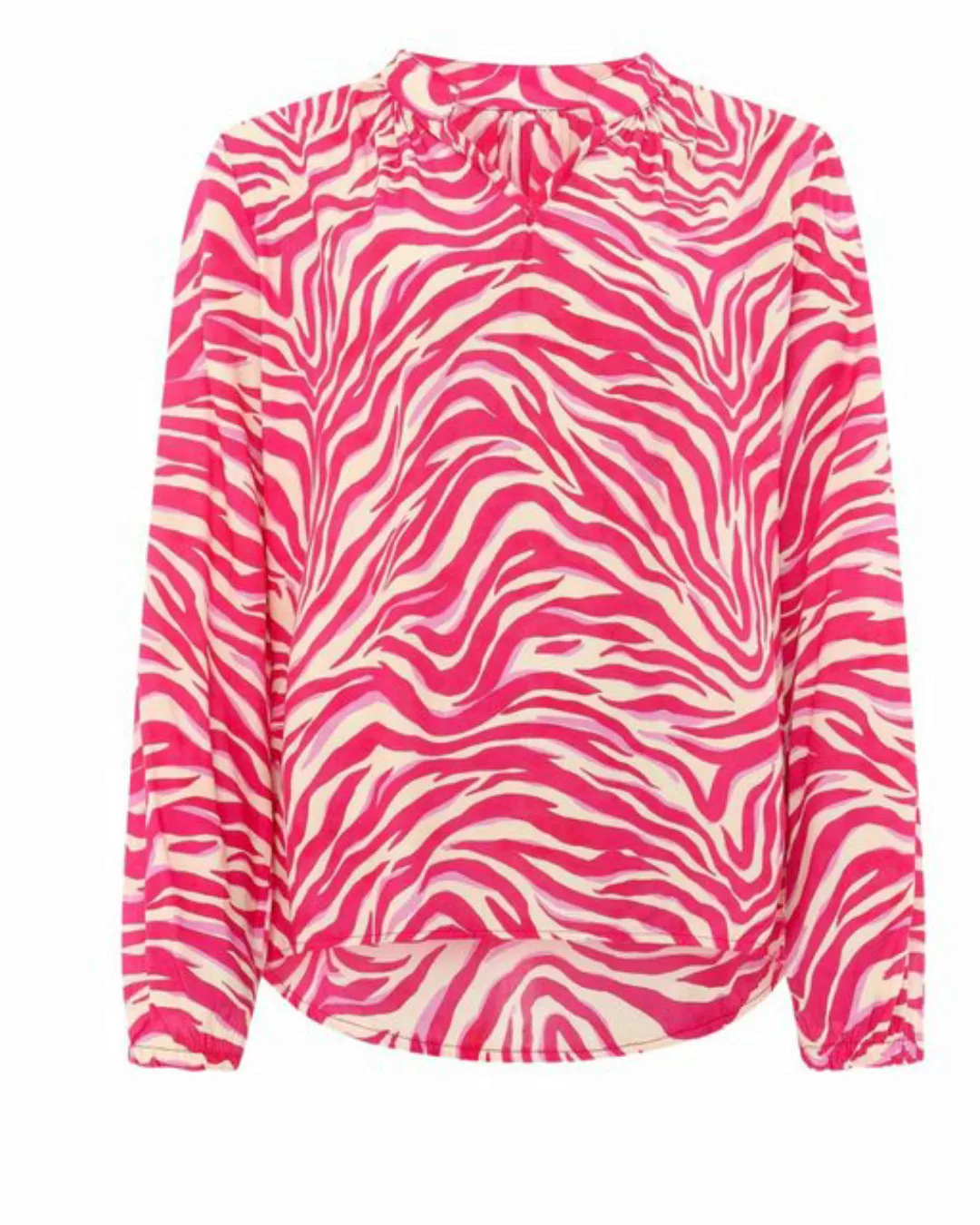 Zwillingsherz Langarmbluse Zwillingsherz Bluse Zebra Muster allover Print günstig online kaufen