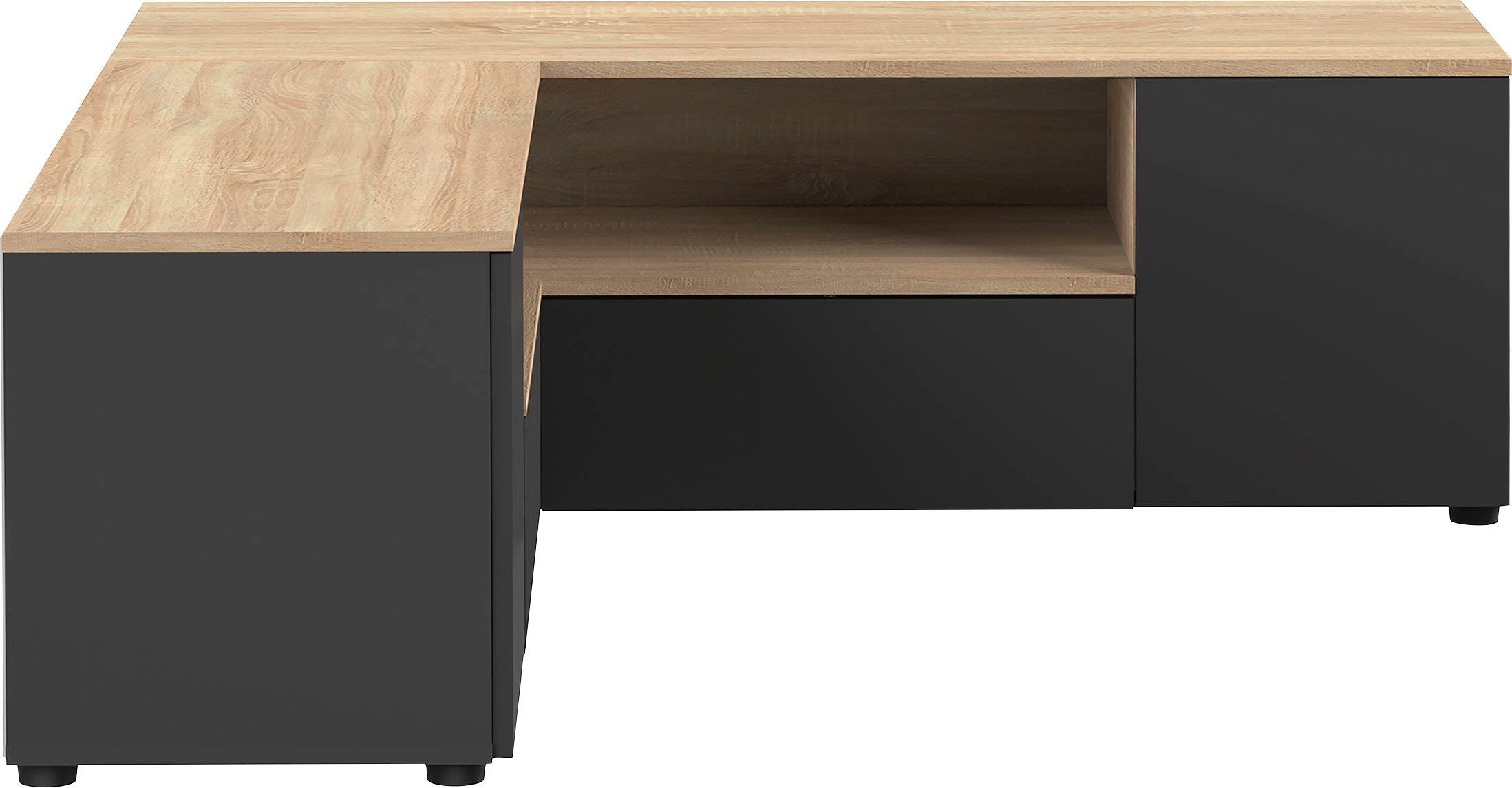 TemaHome Lowboard "ANGLE", Kommode, ideale Ecklösung, Schenkelmaße: 130x130 günstig online kaufen