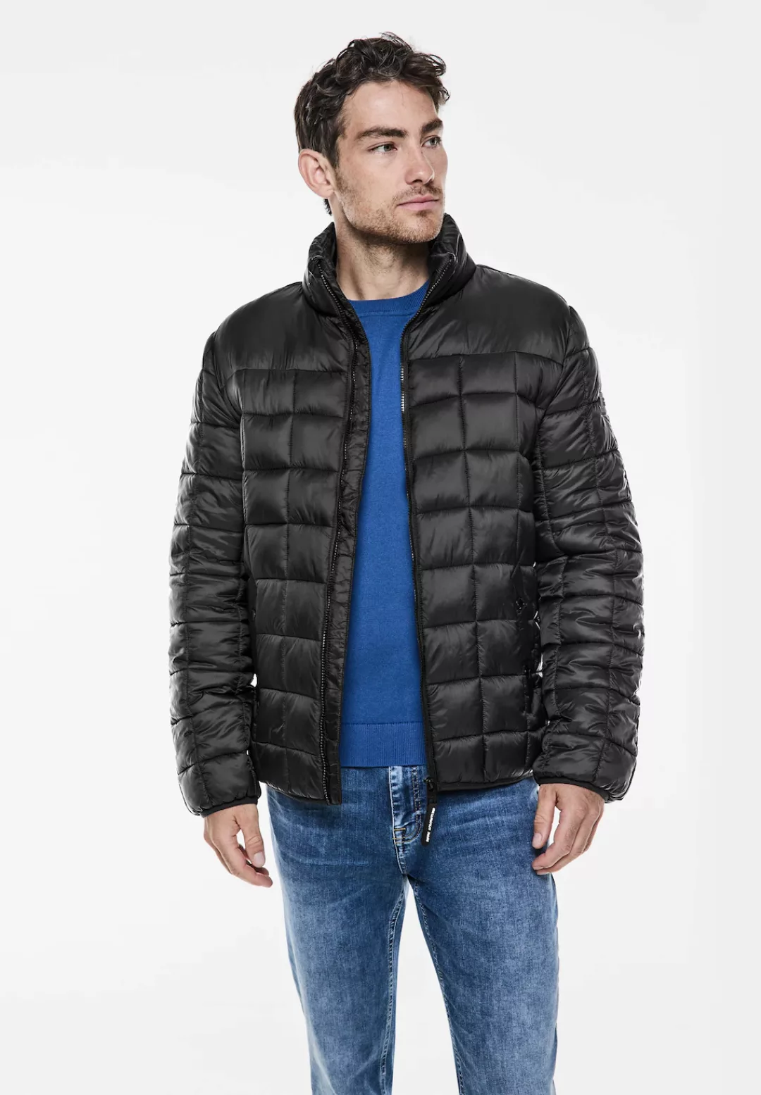 STREET ONE MEN Steppjacke, ohne Kapuze, mit Stehkragen günstig online kaufen