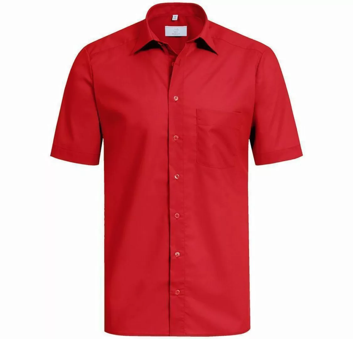 GREIFF Kurzarmhemd Greiff Corporate Hemd BASIC Herren OEKO TEX® Rot 37/38 günstig online kaufen