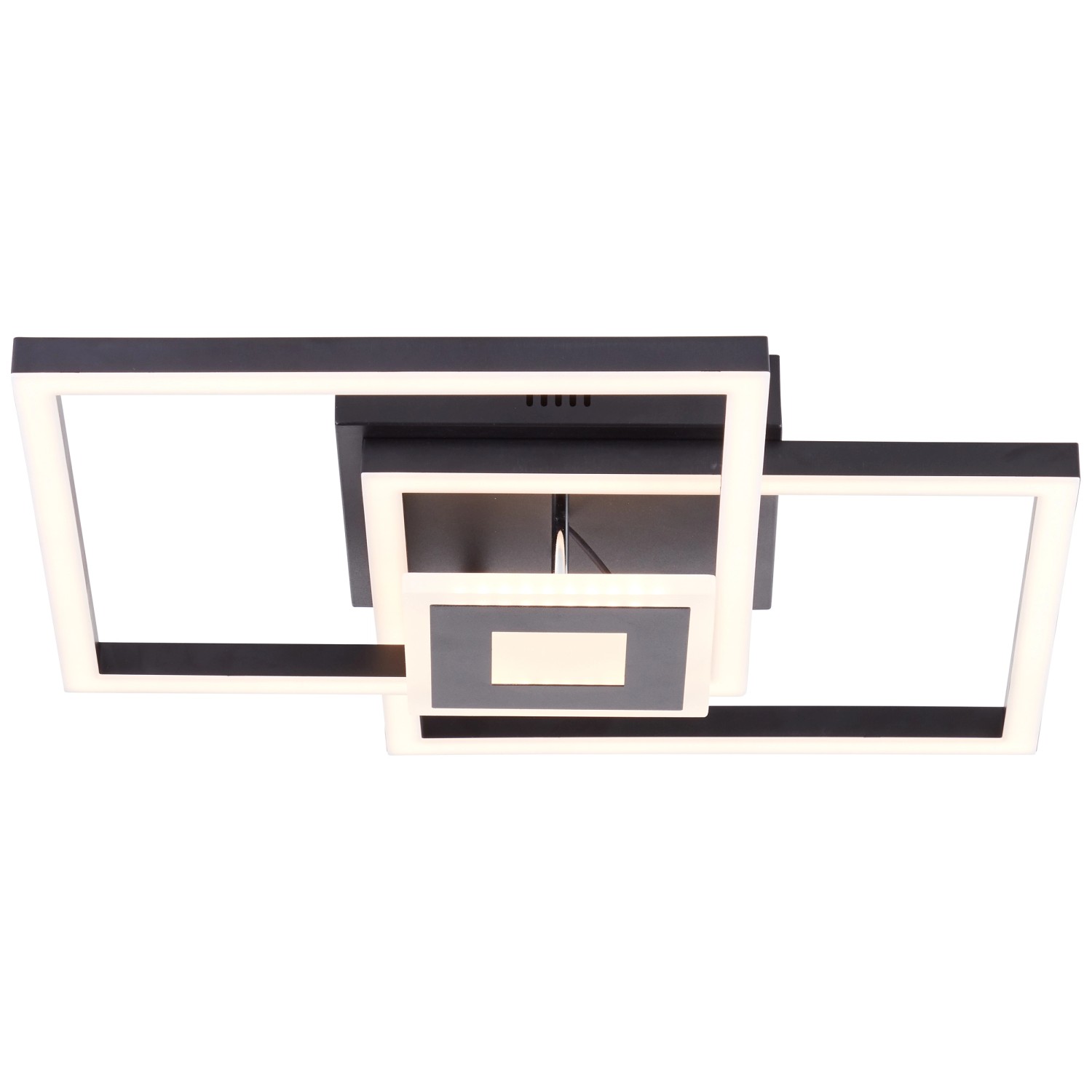 Brilliant LED-Deckenleuchte Lenora Schwarz 40 cm x 40 cm günstig online kaufen