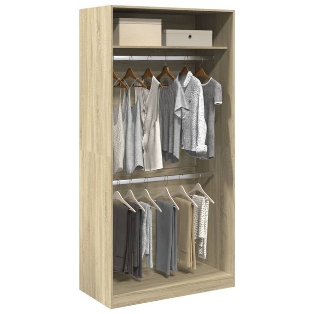 vidaXL Kleiderschrank Kleiderschrank Sonoma Eiche 100x50x200 cm Spanplatte günstig online kaufen