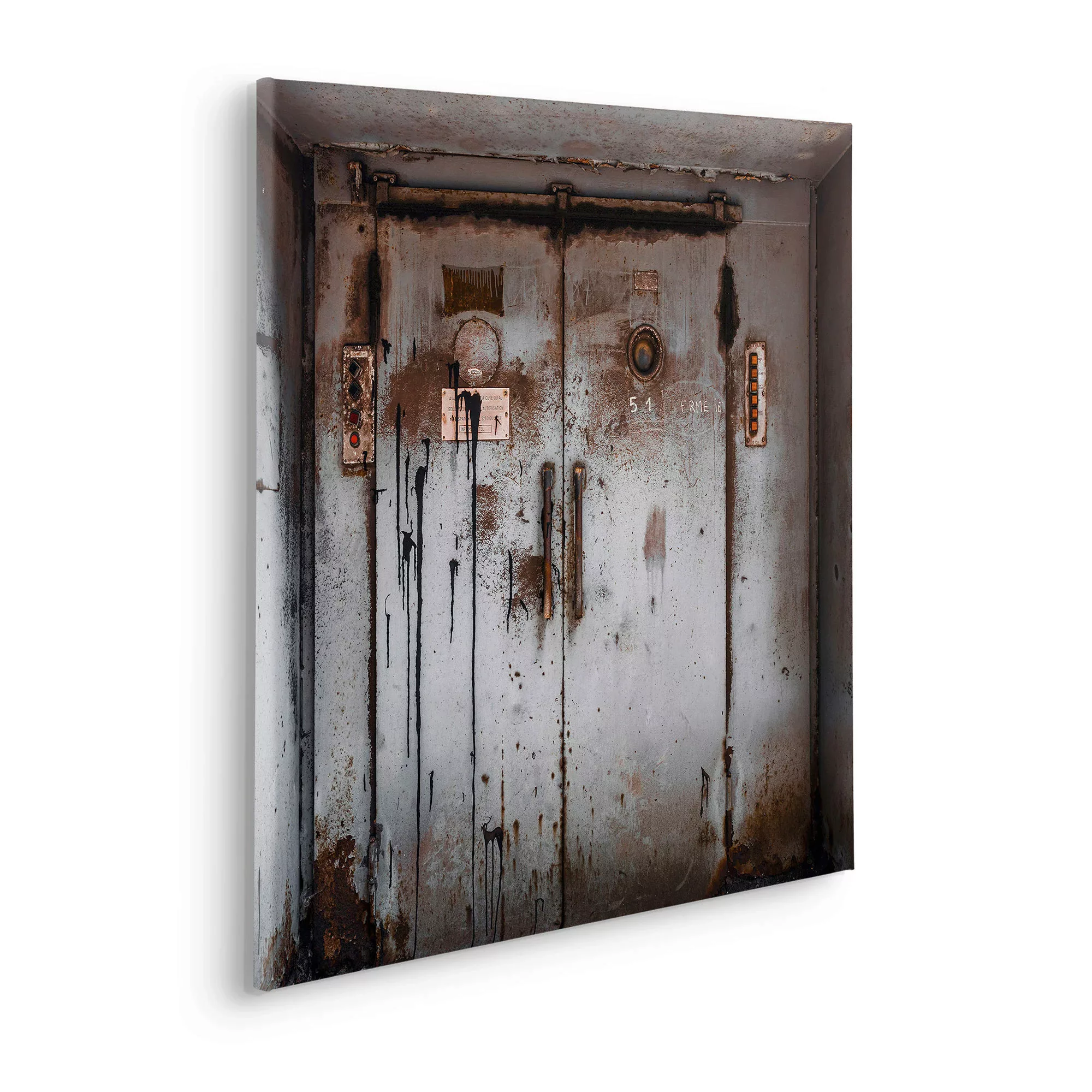 Komar Leinwandbild "Keilrahmenbild - Doorface - Größe 60 x 60 cm", Baum-Blä günstig online kaufen