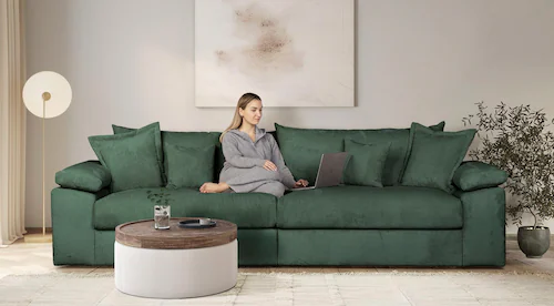 Home affaire Big-Sofa "Soft&Cosy XXL", Mega Sofa, in Cord, inklusive Kissen günstig online kaufen