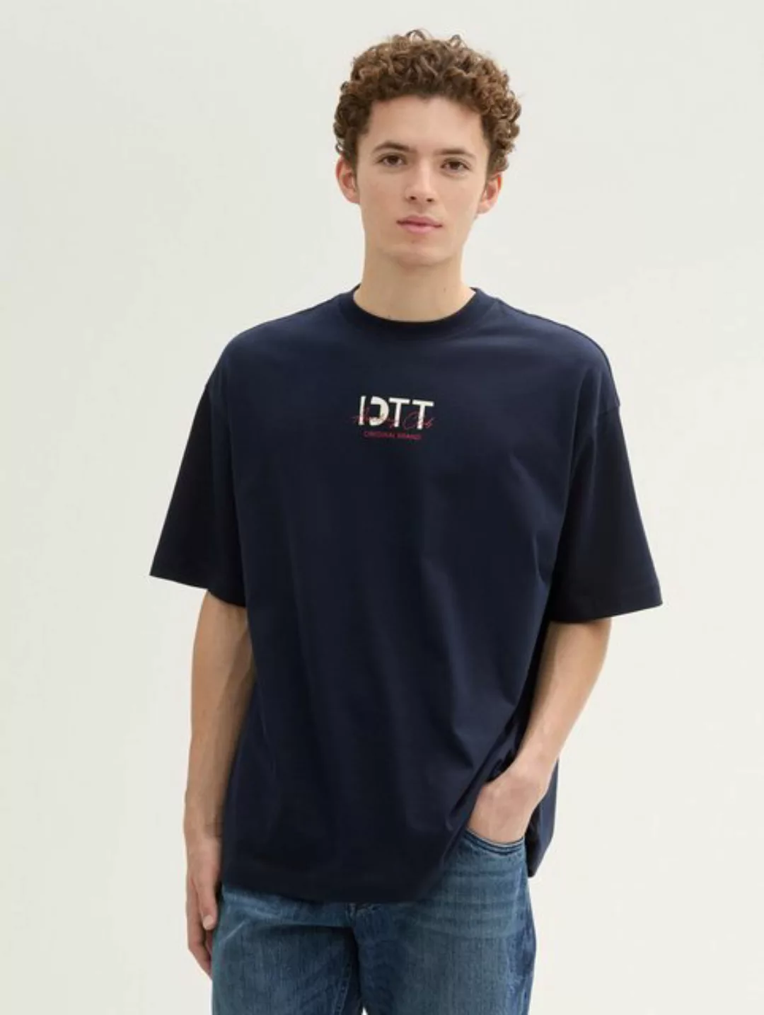 TOM TAILOR Denim T-Shirt Oversized T-Shirt mit Stickerei günstig online kaufen