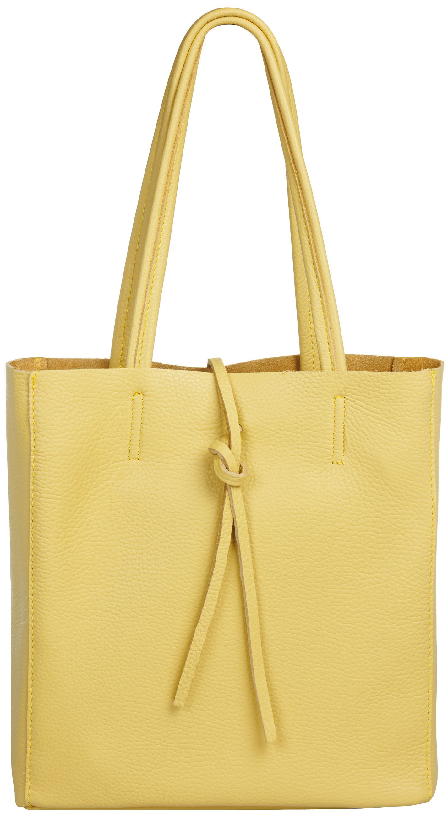 Caspar Schultertasche Mittelgroße Leder Shopper Damen günstig online kaufen
