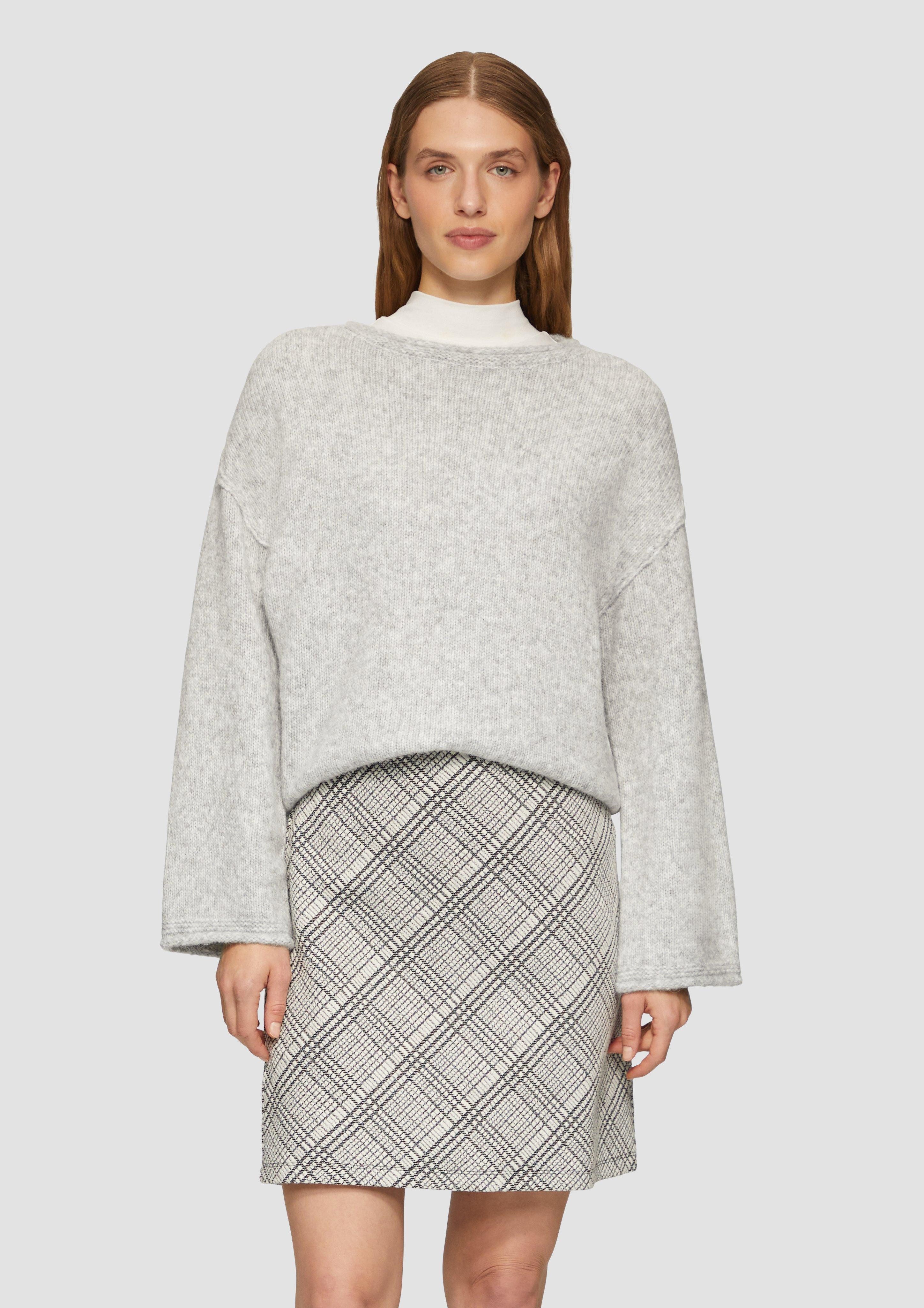 s.Oliver Strickpullover Strickpullover mit weiten Ärmeln günstig online kaufen