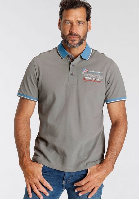 Man's World Poloshirt Kurzarm, lässige Passform, bedruckt, Polokragen günstig online kaufen