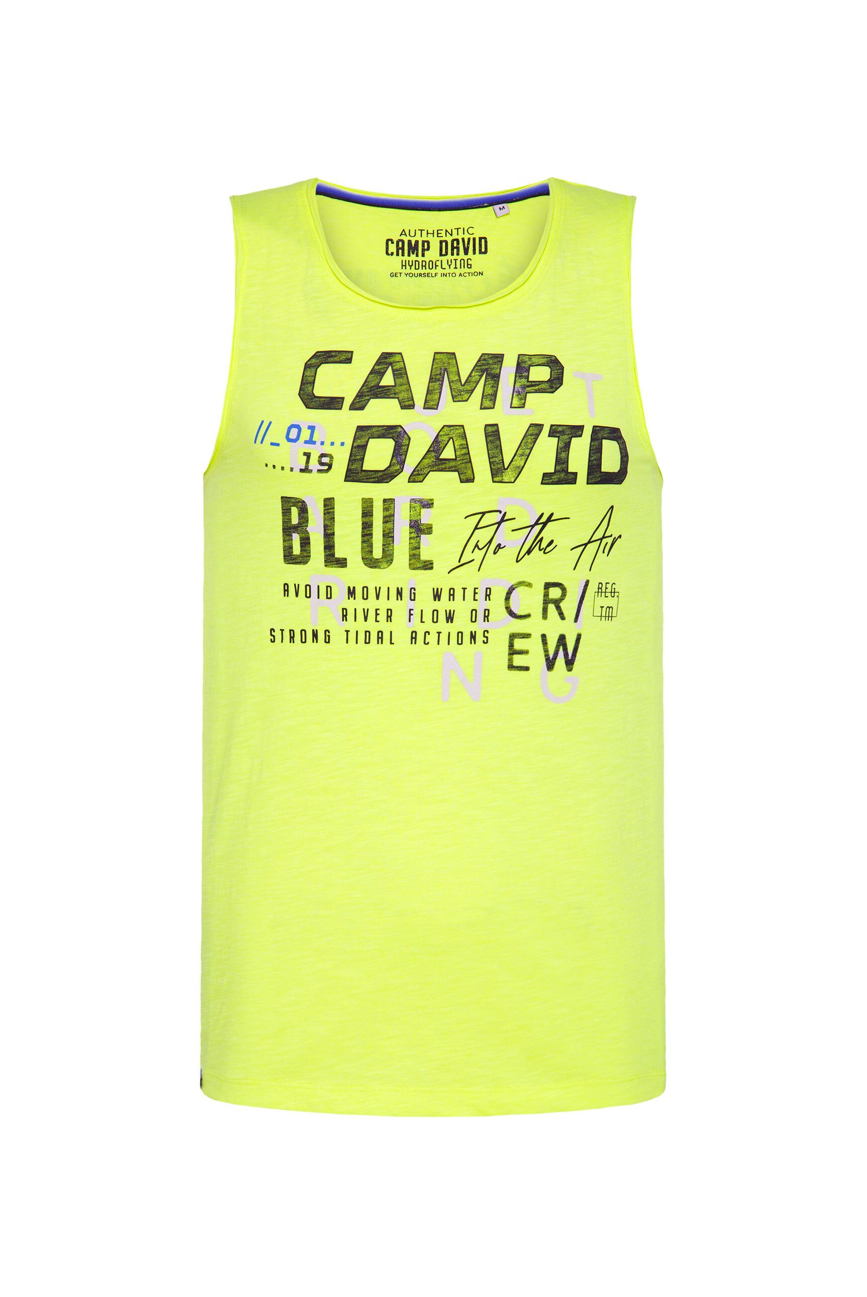 CAMP DAVID Tanktop, mit offenen Kanten an den Ausschnitten günstig online kaufen