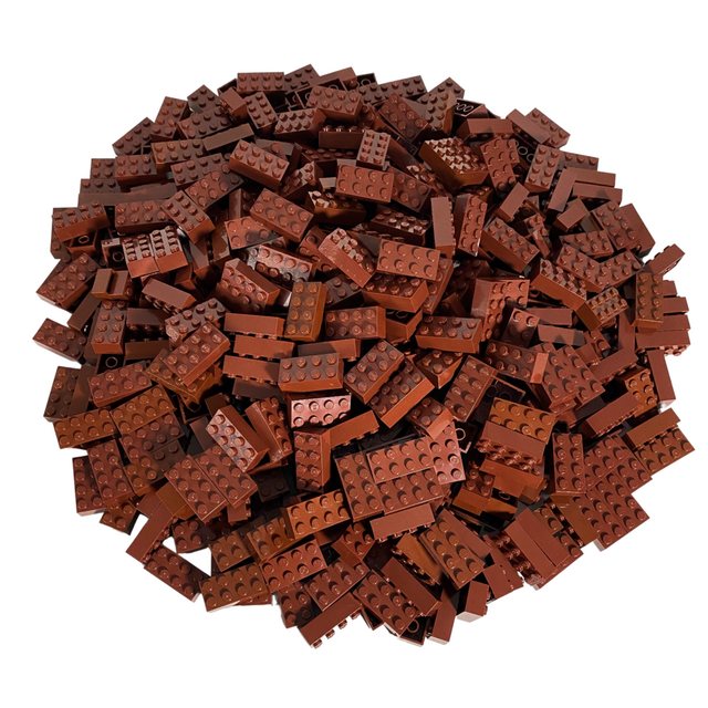 LEGO® Spielbausteine LEGO® 2x4 Steine Hochsteine Rotbraun - 3001 NEU! Menge günstig online kaufen