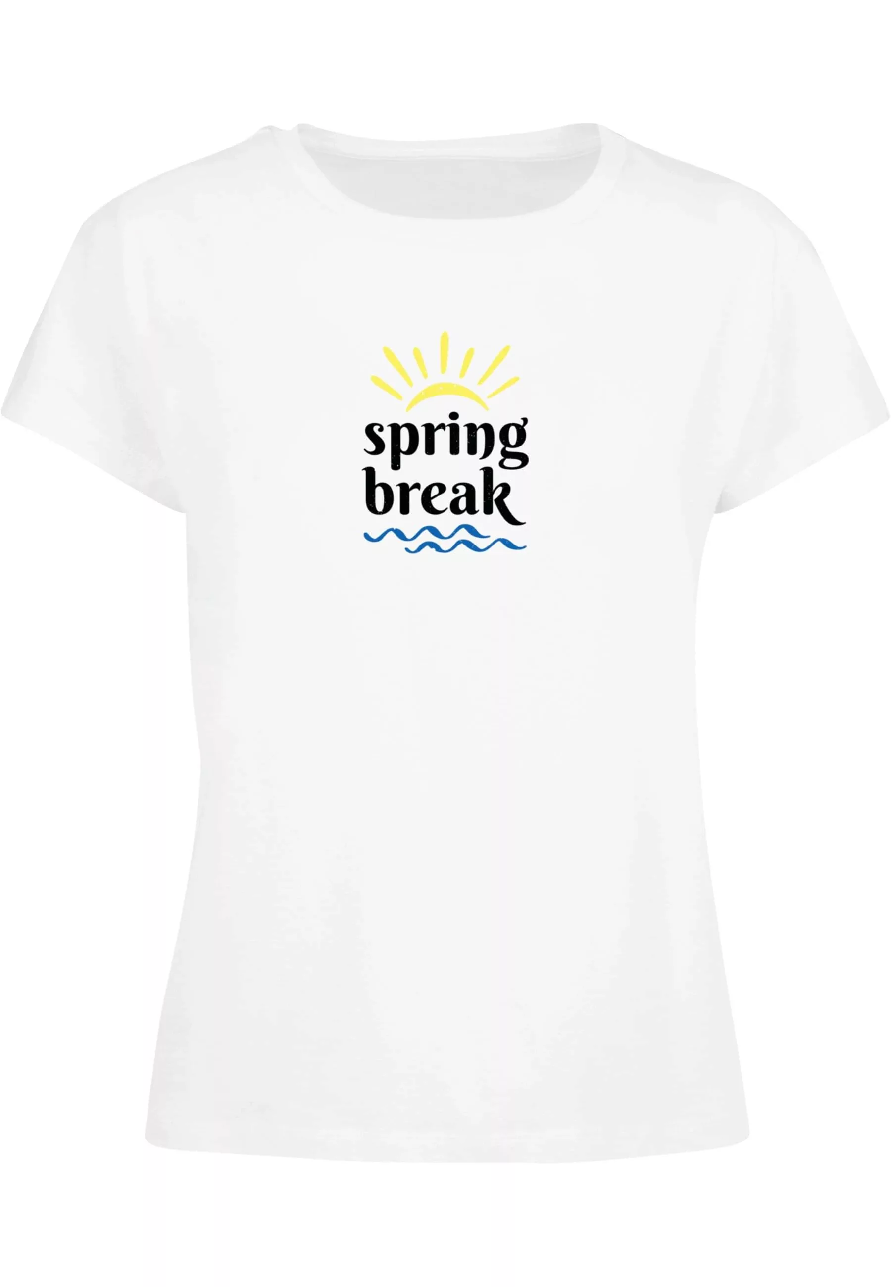 Merchcode T-Shirt "Merchcode Damen Ladies Pretty Spring break - Box Tee" günstig online kaufen