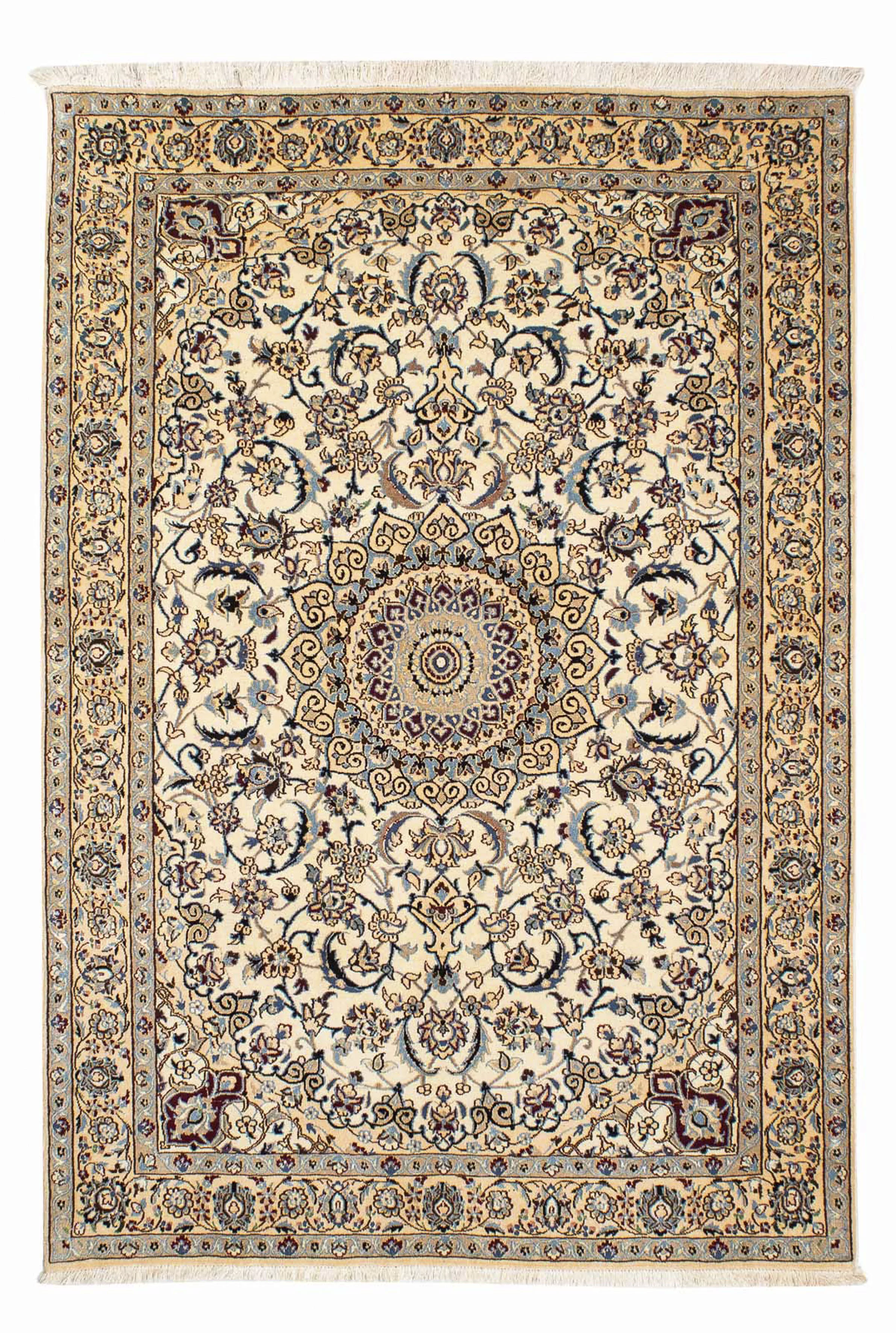 morgenland Orientteppich »Perser - Nain - Premium - 186 x 132 cm - beige«, günstig online kaufen