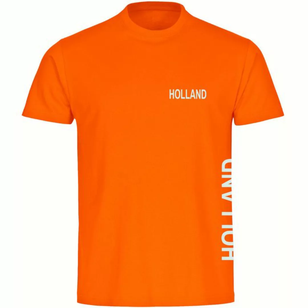 multifanshop T-Shirt Herren Holland - Brust & Seite - Männer günstig online kaufen