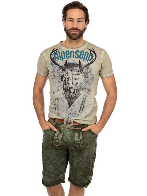 Hangowear Trachtenhose Trachtenjeans RALKO Short army günstig online kaufen