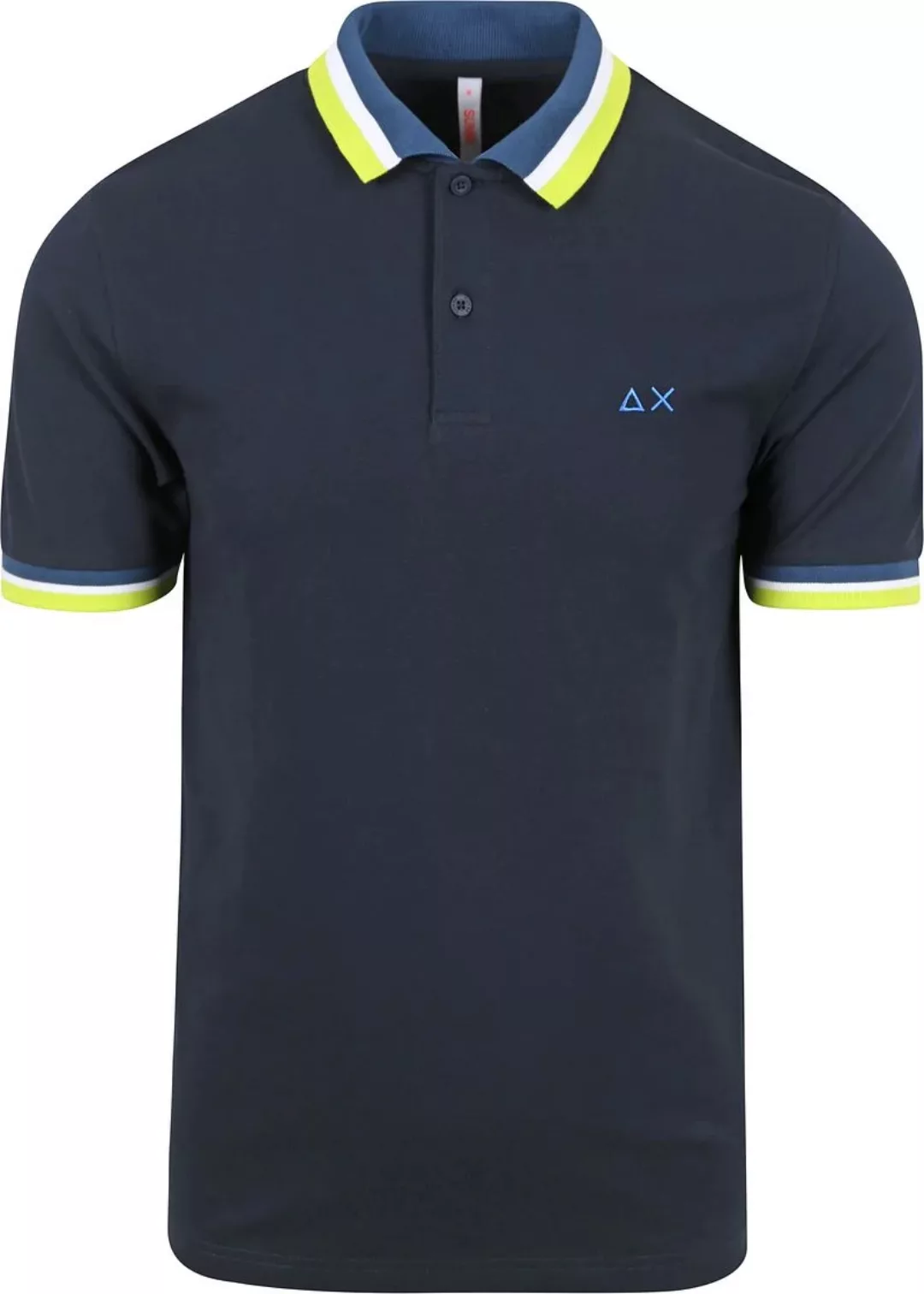 Sun68 Poloshirt Multistripes Navy - Größe M günstig online kaufen