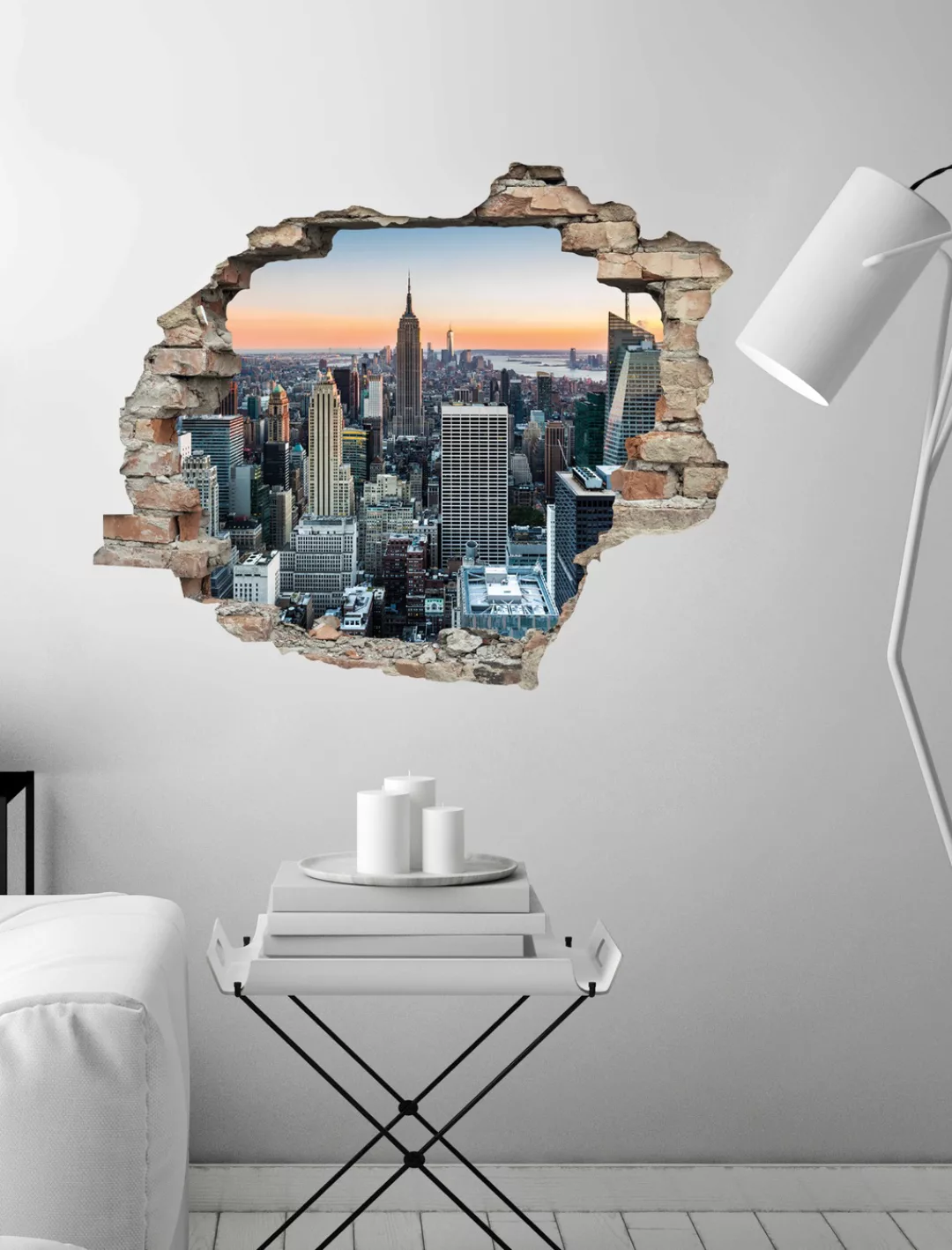 queence Wandtattoo "New York", (1 St.), Wandbild, selbstklebend, Wanddeko günstig online kaufen