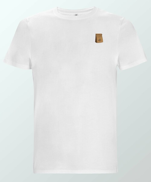 Coffee Bag | Besticktes Organic Bio Baumwoll T-shirt günstig online kaufen