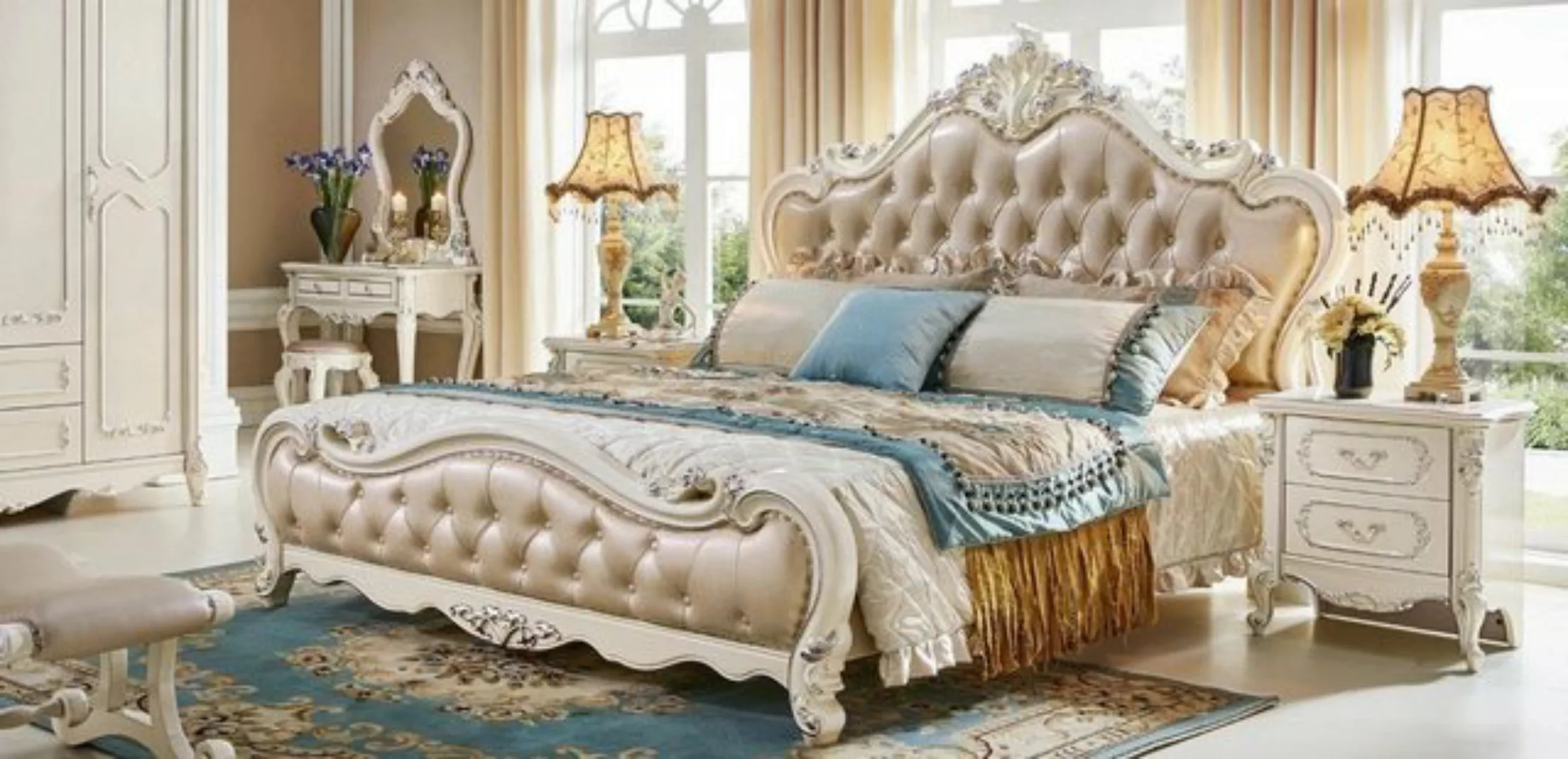 JVmoebel Bett, Bett Design Luxus Barock Rokoko Betten Neu günstig online kaufen