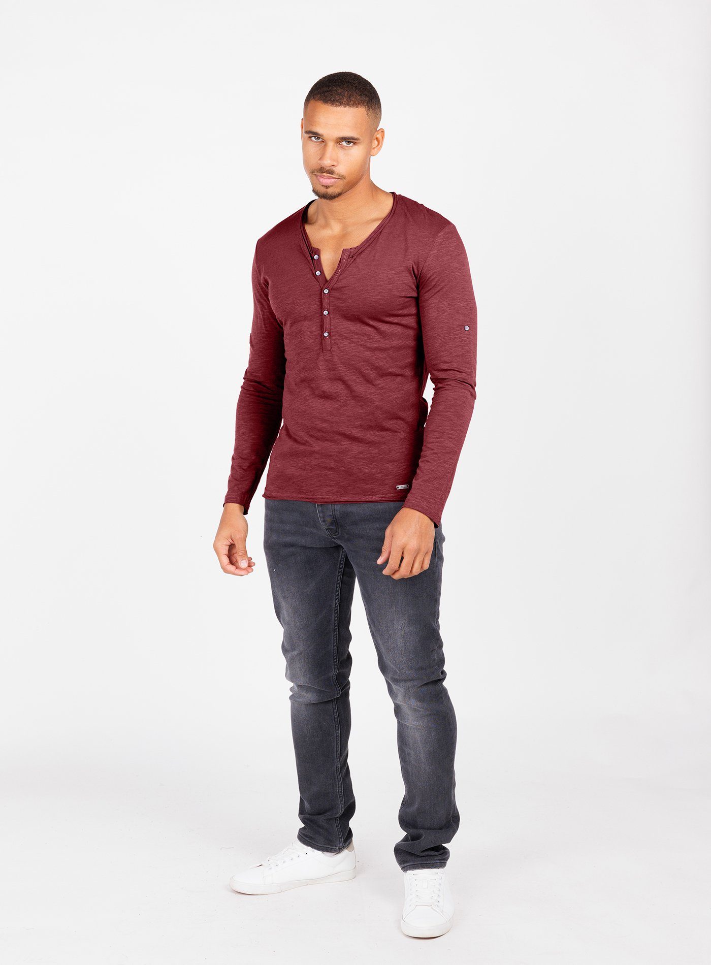 Key Largo Henleyshirt Ginger vintage Look günstig online kaufen