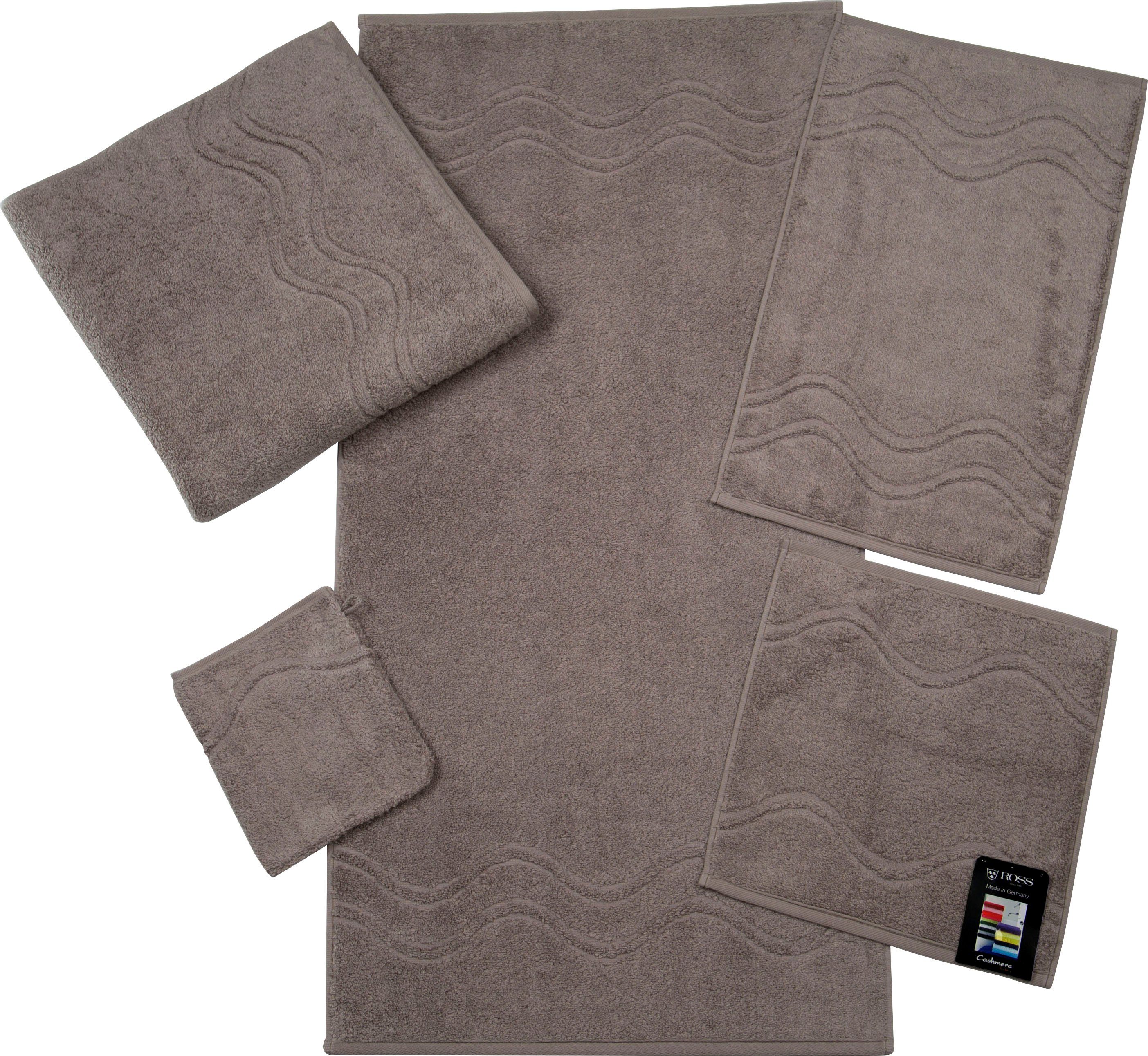ROSS Gästehandtuch Cashmere feeling, Frottier (Packung, günstig online kaufen