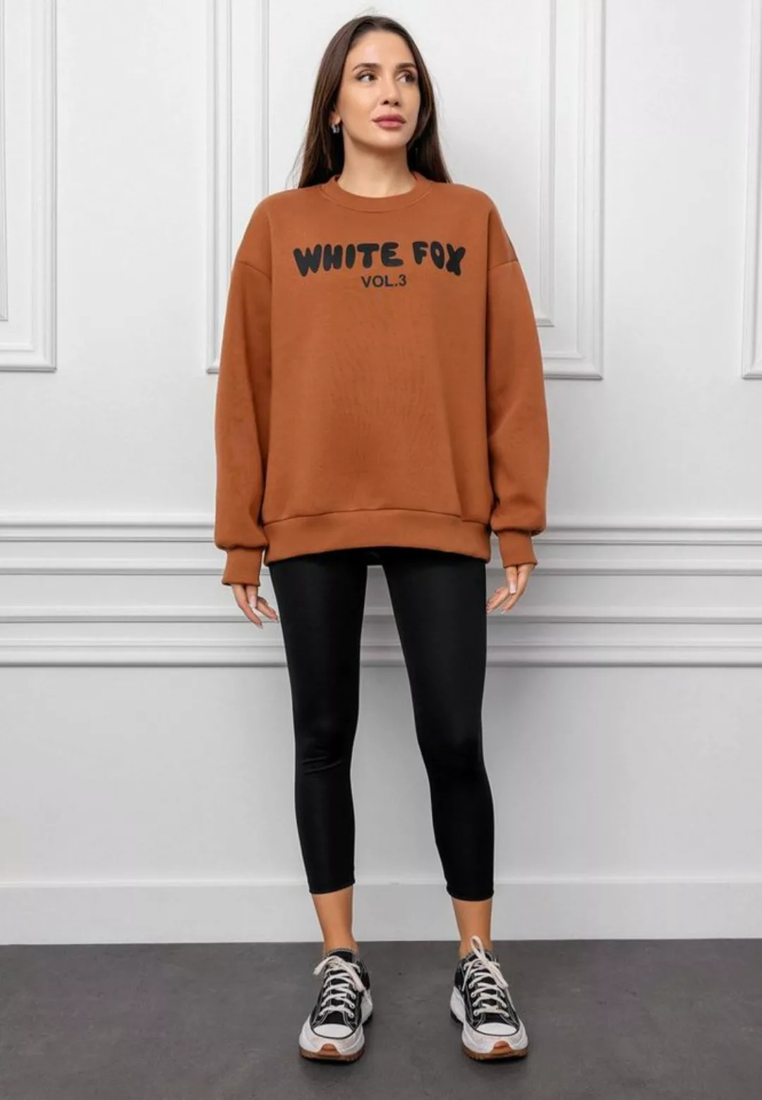 STYLEOVER Longsweatshirt Bedrucktes Sweatshirt mit Rundhalsausschnitt günstig online kaufen