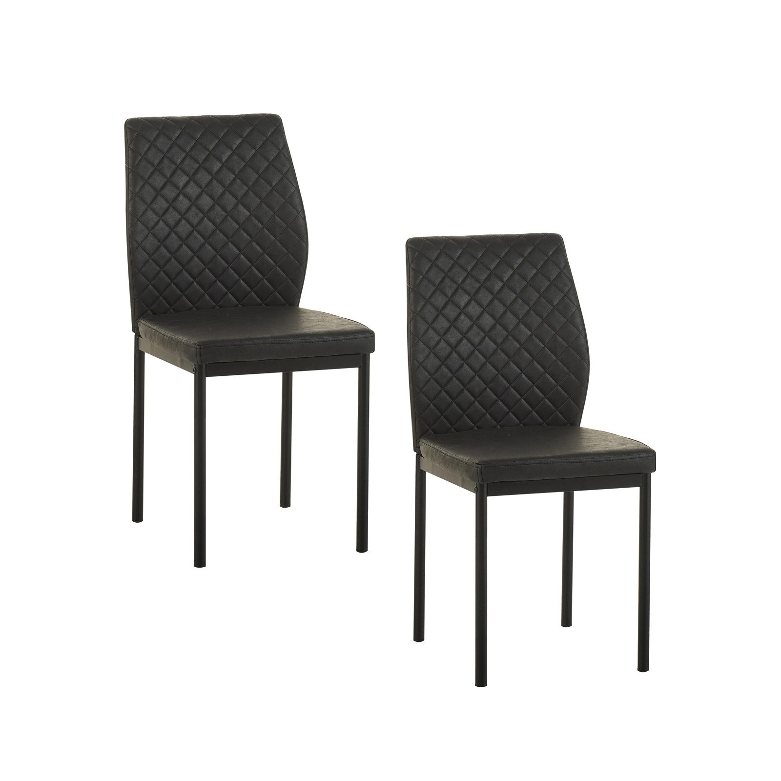 HTI-Living Esszimmerstuhl Esszimmerstuhl 2er Set Antikanthrazit günstig online kaufen