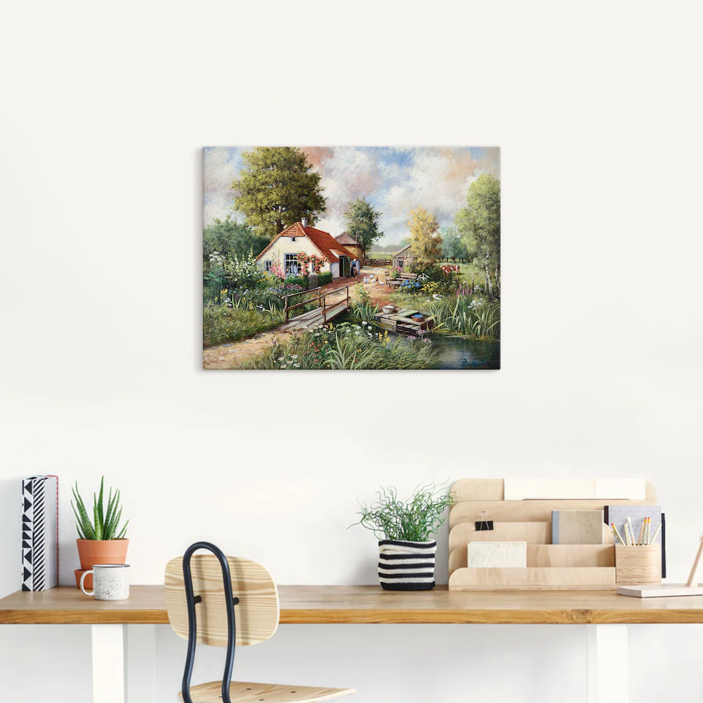 Artland Wandbild »Bauernhof«, Gebäude, (1 St.), als Leinwandbild, Poster in günstig online kaufen